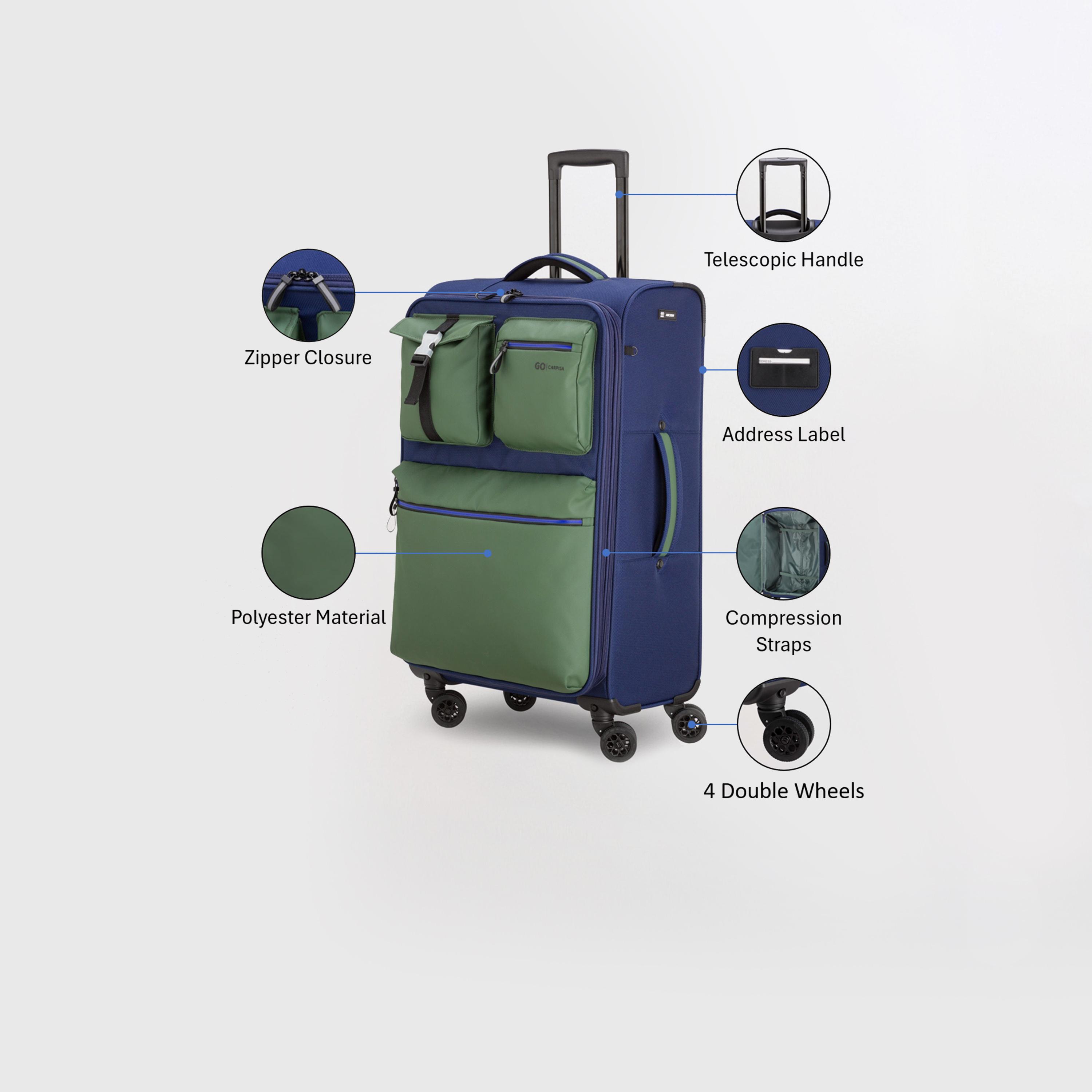 كابريسا - شنطة سفر ايركرو بعجلات دوارة متوسطة   أربع عجلات دوارة 71 سم-travel-luggagesandbags-luggage-image-11