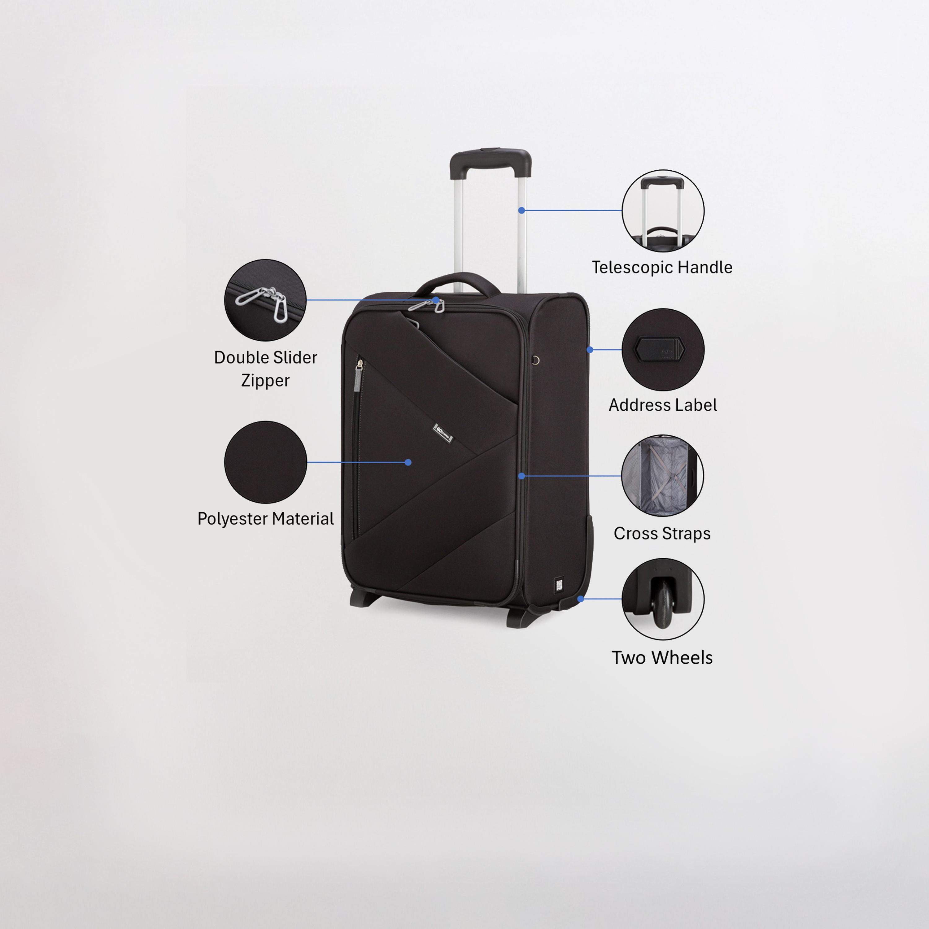 Carpisa Jaunter Go 55 CM Small Cabin 4-Wheeler Spinner Trolley Bag-travel-luggagesandbags-luggage-image-3