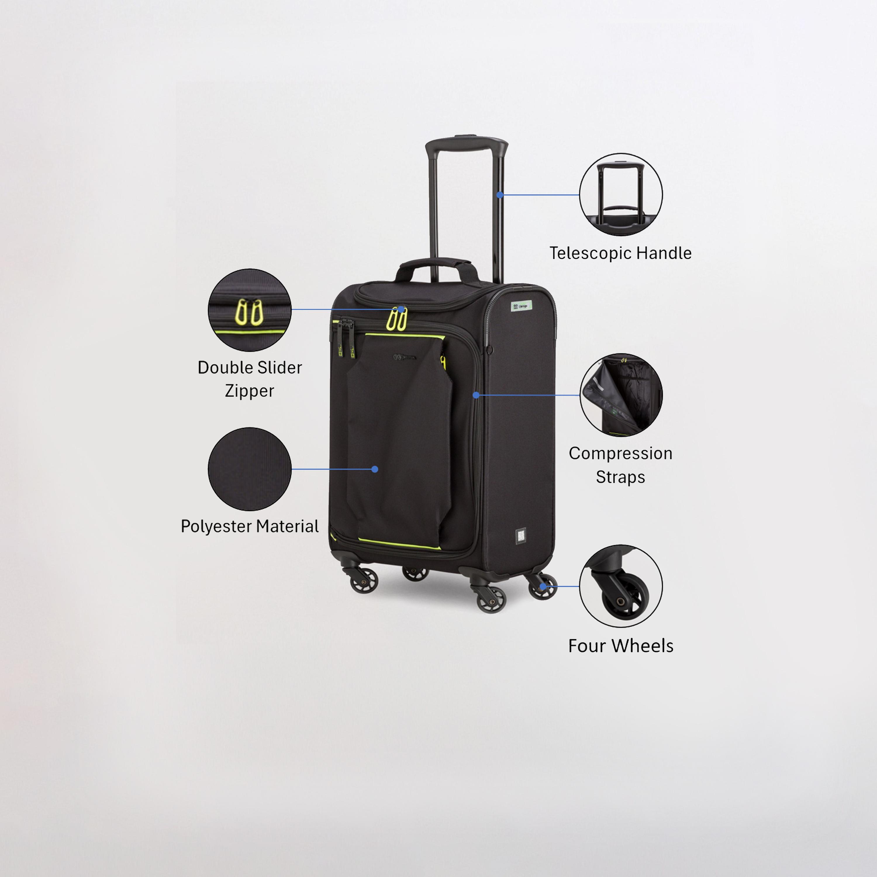 Carpisa Lite'N'Go 55 CM Small Cabin 4-Wheeler Spinner Trolley Bag-travel-luggagesandbags-luggage-image-3