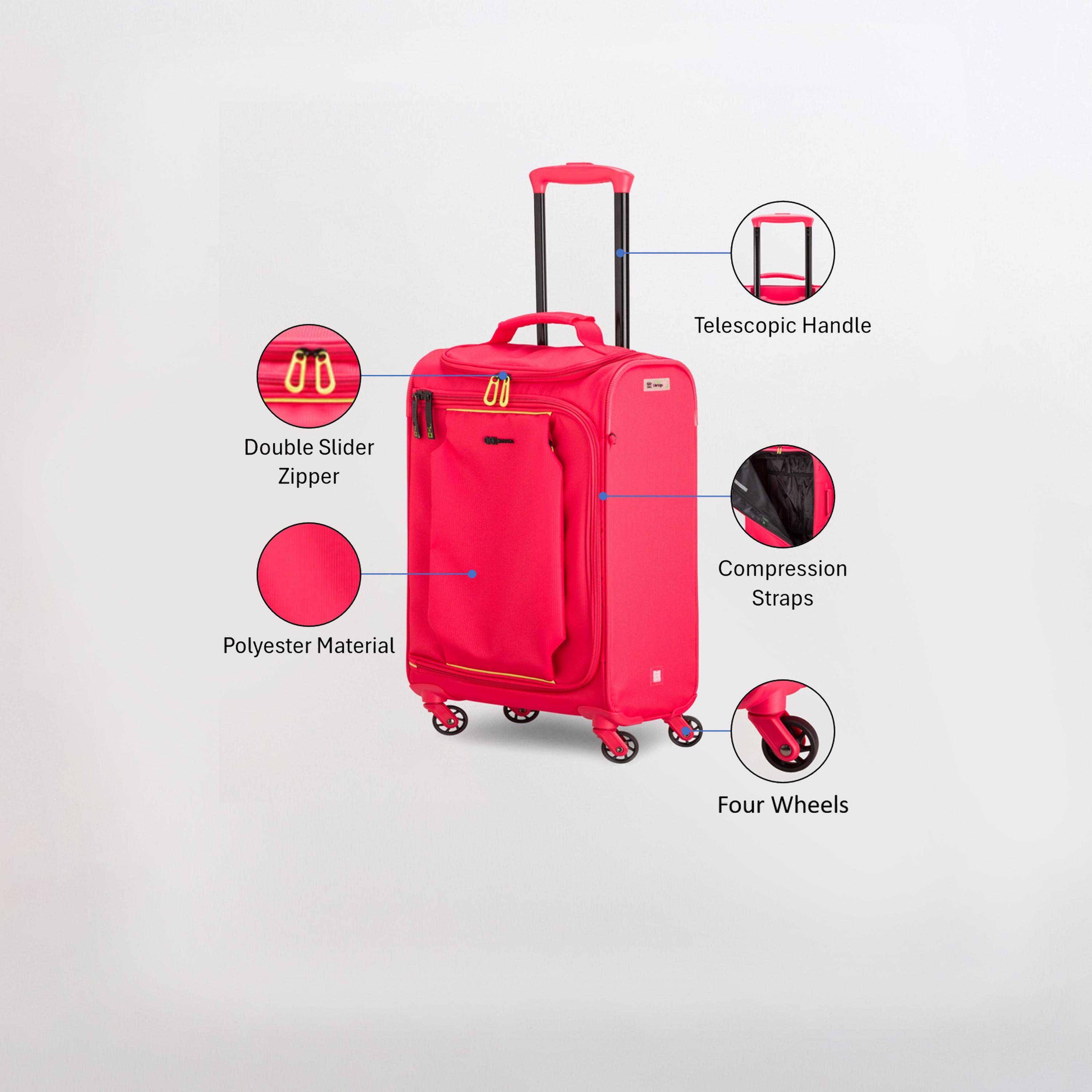 Carpisa Lite'N'Go 55 CM Small Cabin 4-Wheeler Spinner Trolley Bag-travel-luggagesandbags-luggage-image-19