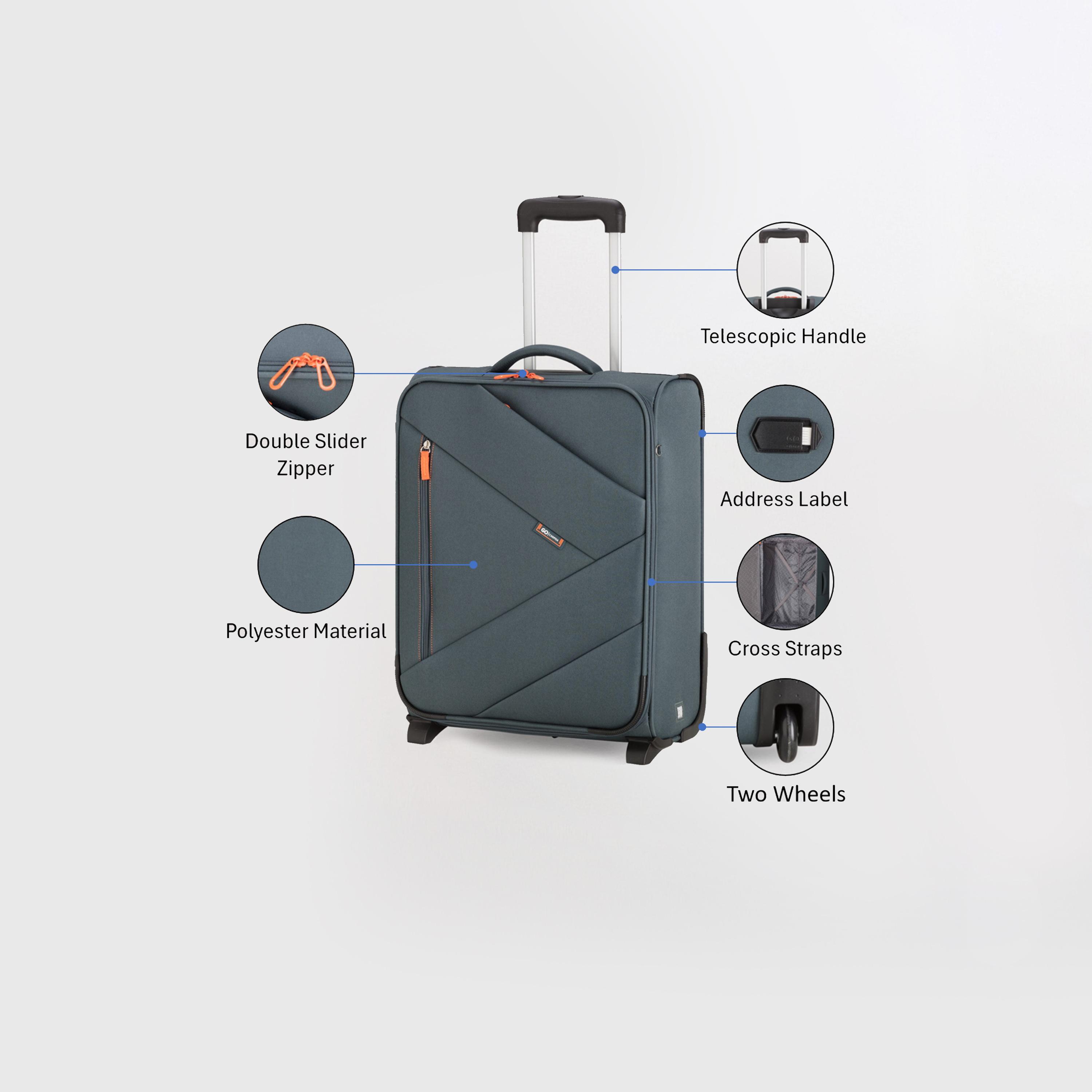 كابريسا - شنطة جاونتر غو صغيرة أربع عجلات دوارة 55 سم-travel-luggagesandbags-luggage-image-35