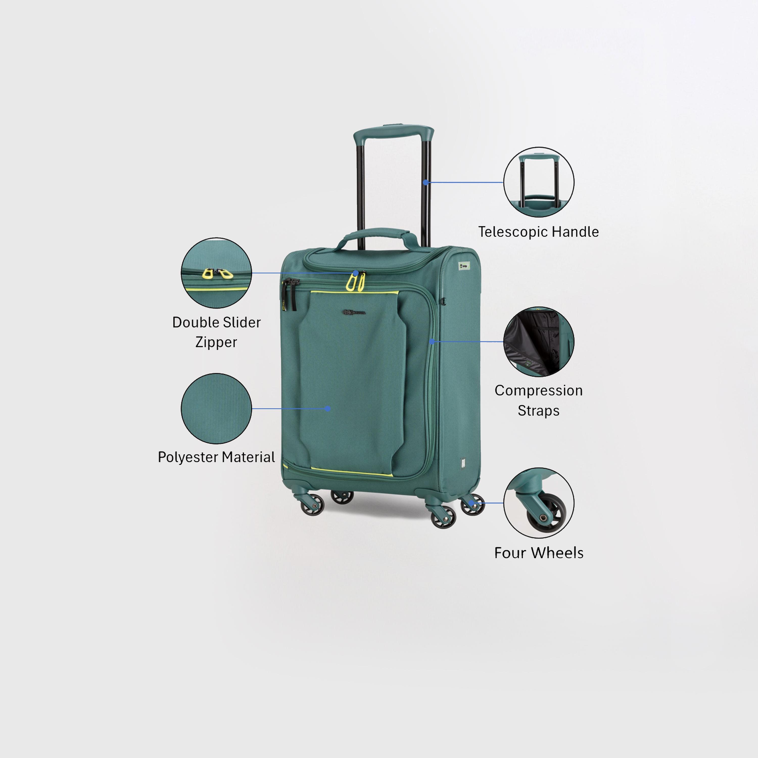 Carpisa Lite'N'Go 55 CM Small Cabin 4-Wheeler Spinner Trolley Bag-travel-luggagesandbags-luggage-image-35