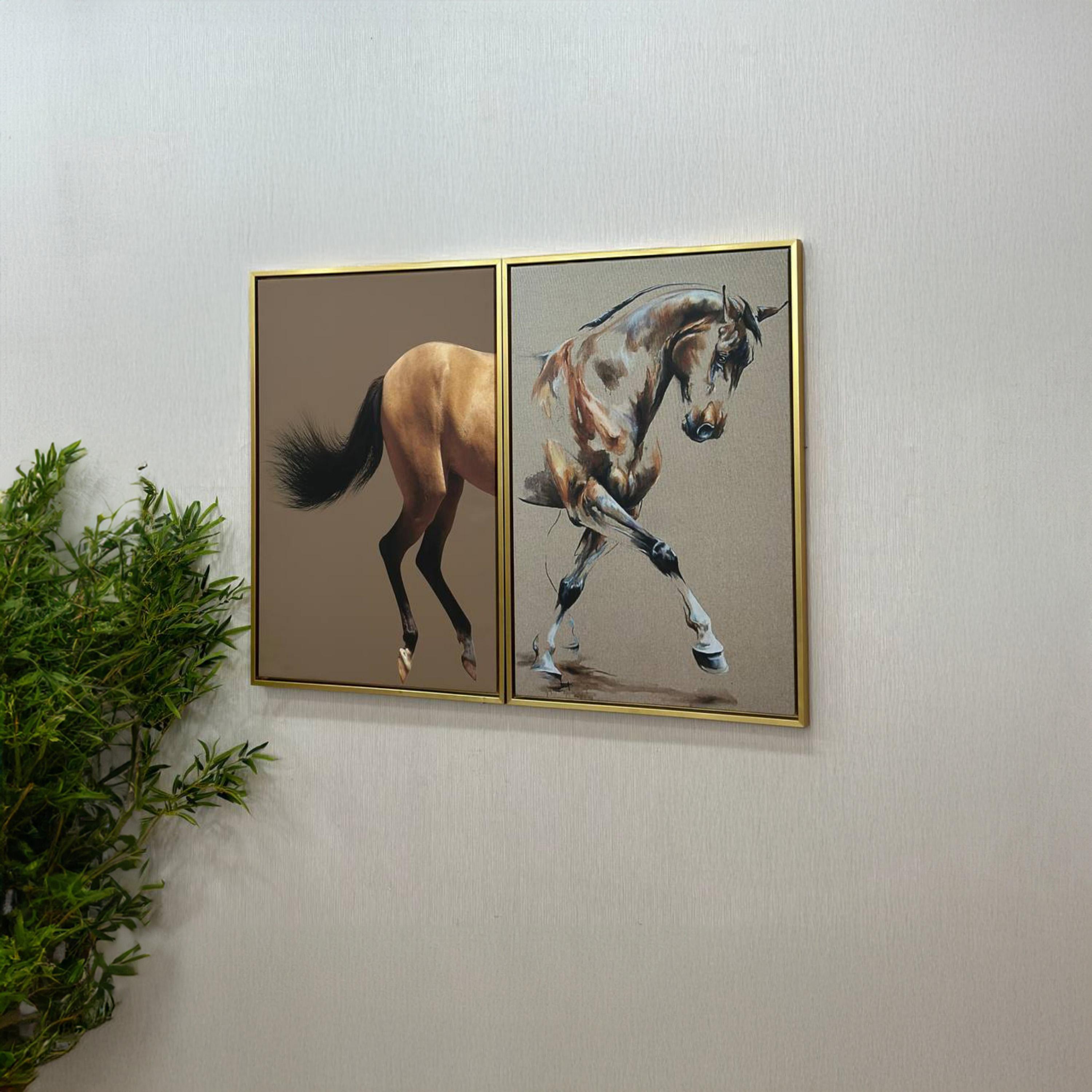 Two-Piece Horse Art Plaque Set-household-walldecorandmirrors-wallart-image-2