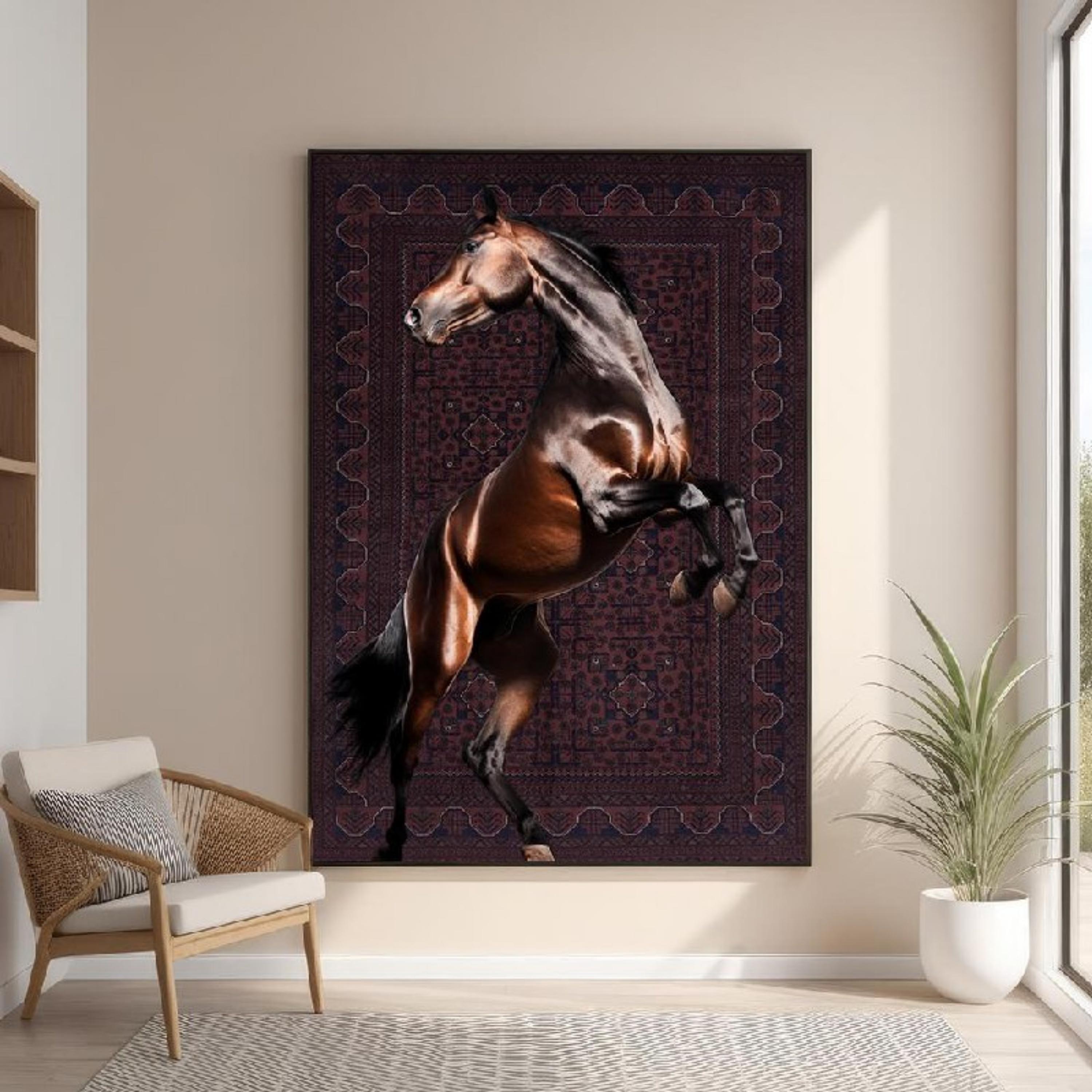 Galloping Horse Canvas Wall Art-household-walldecorandmirrors-wallart-image-1
