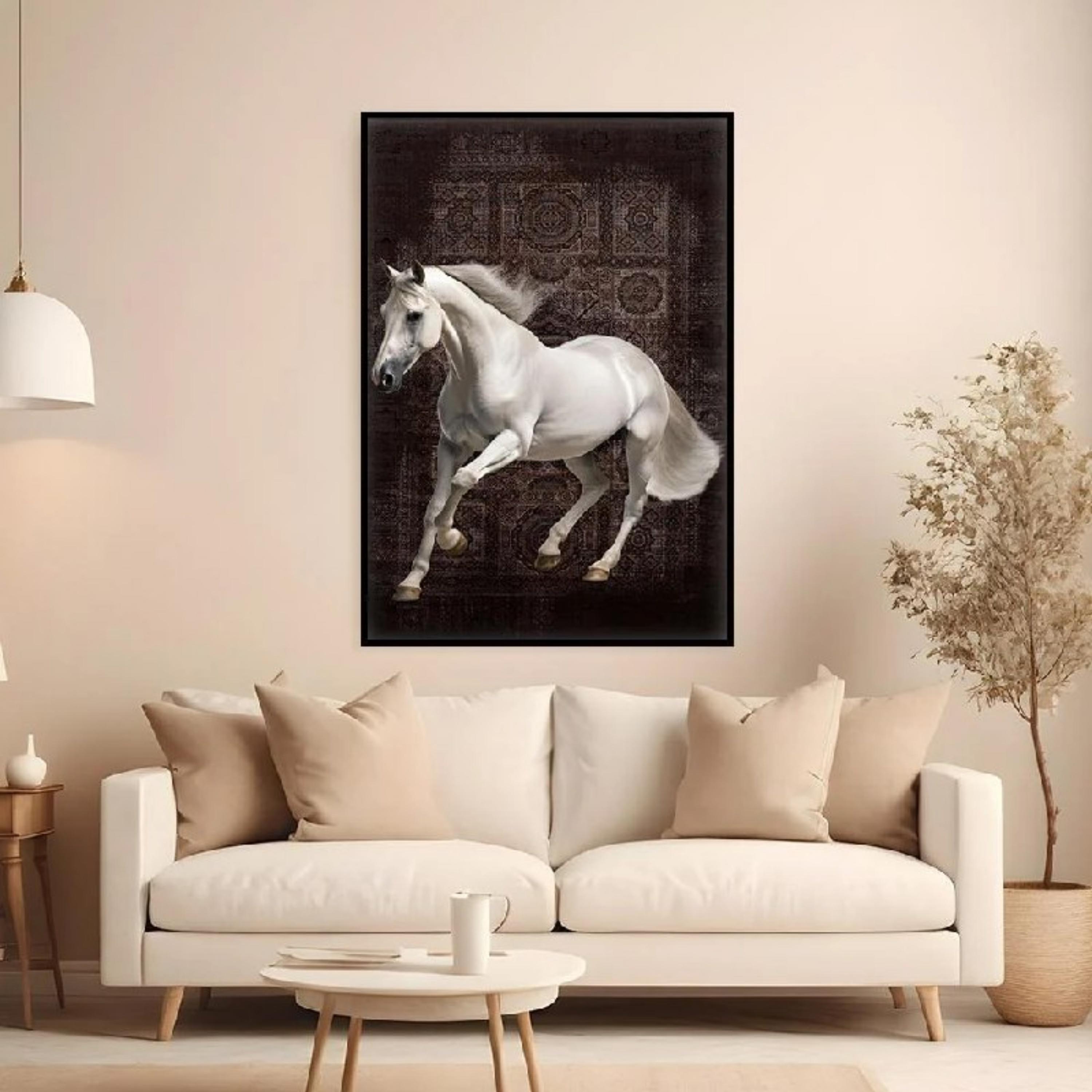 Framed Horse Canvas Wall Art-household-walldecorandmirrors-wallart-image-1