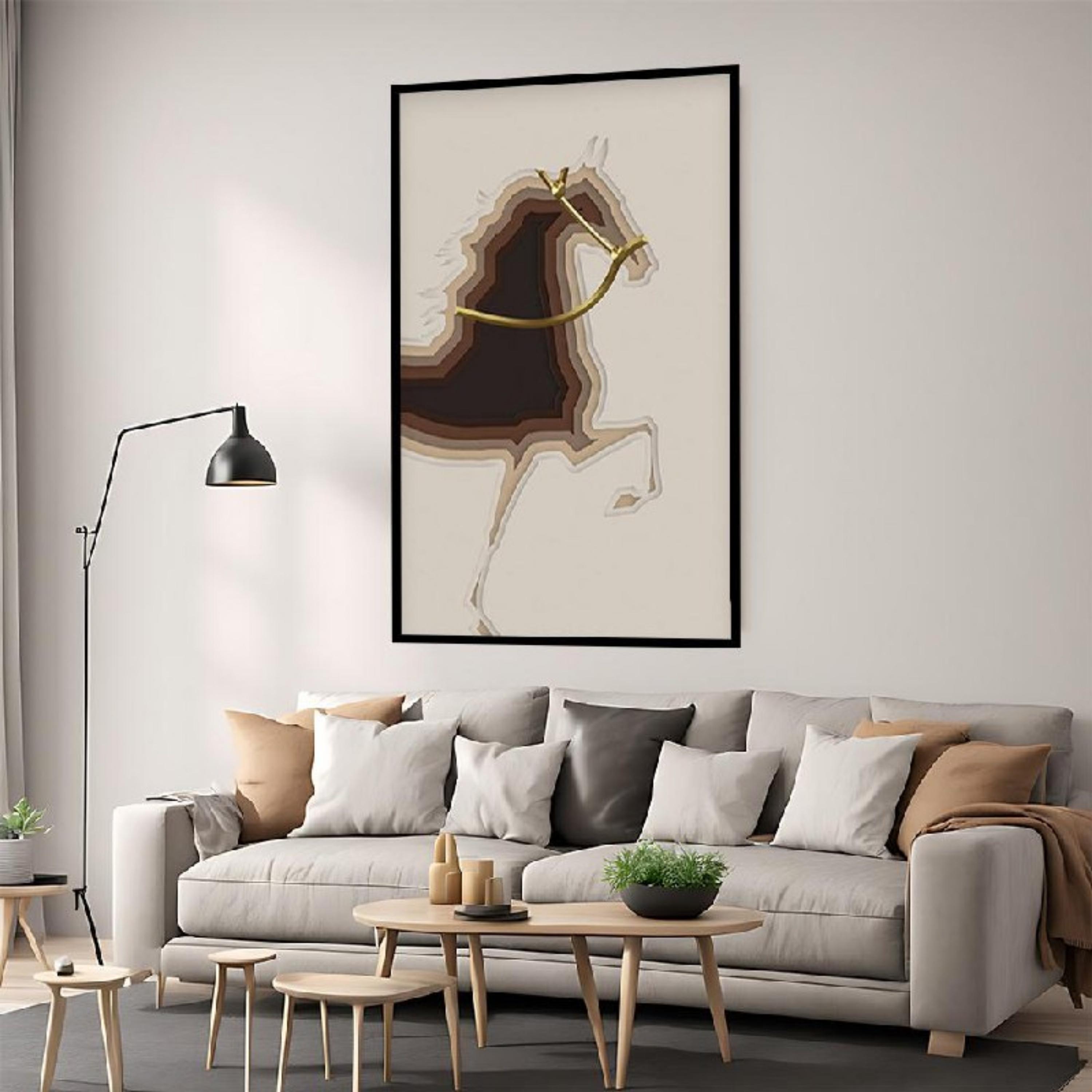 Layered Horse Wall Art-household-walldecorandmirrors-wallart-image-1