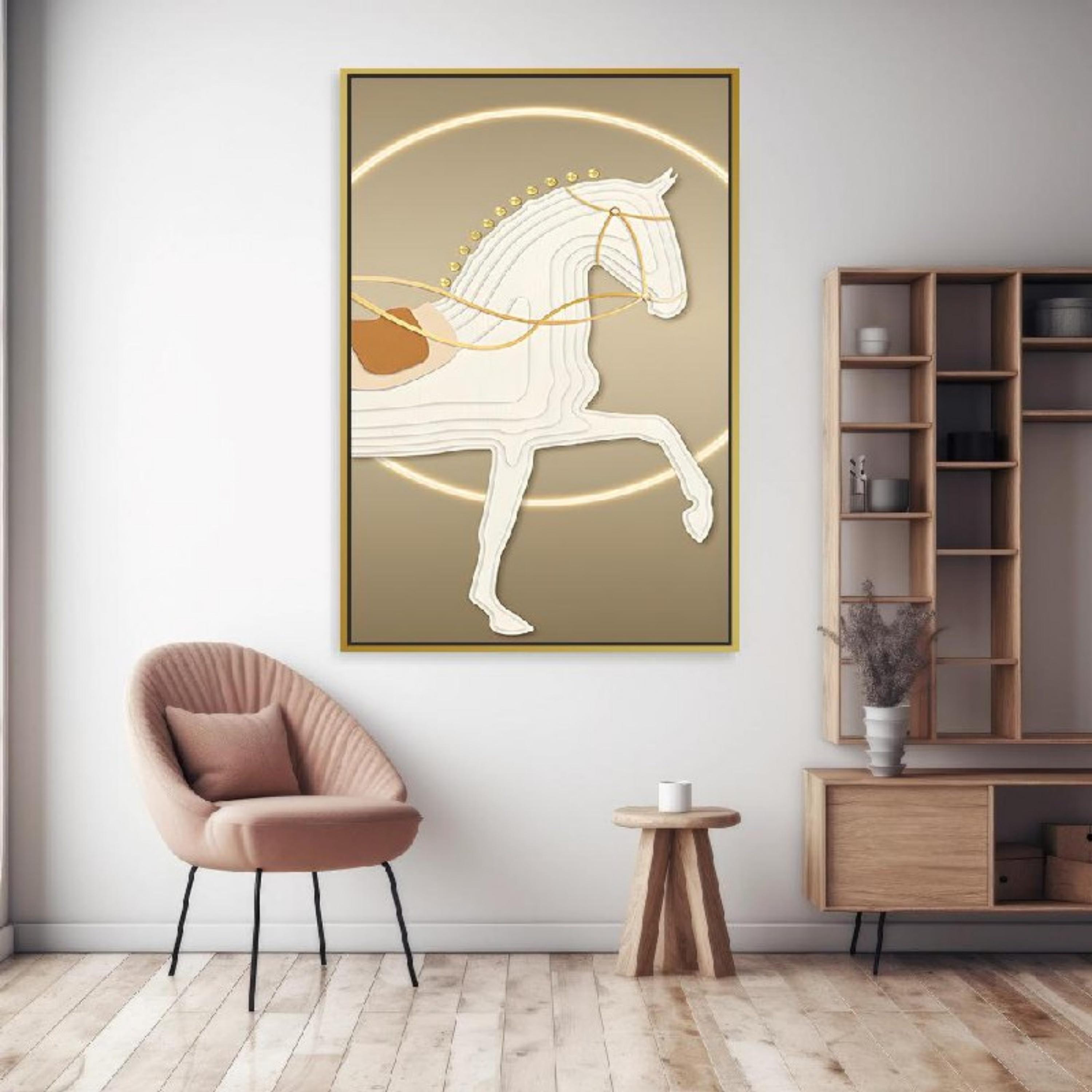 Abstract Horse Canvas Wall Art-household-walldecorandmirrors-wallart-image-1