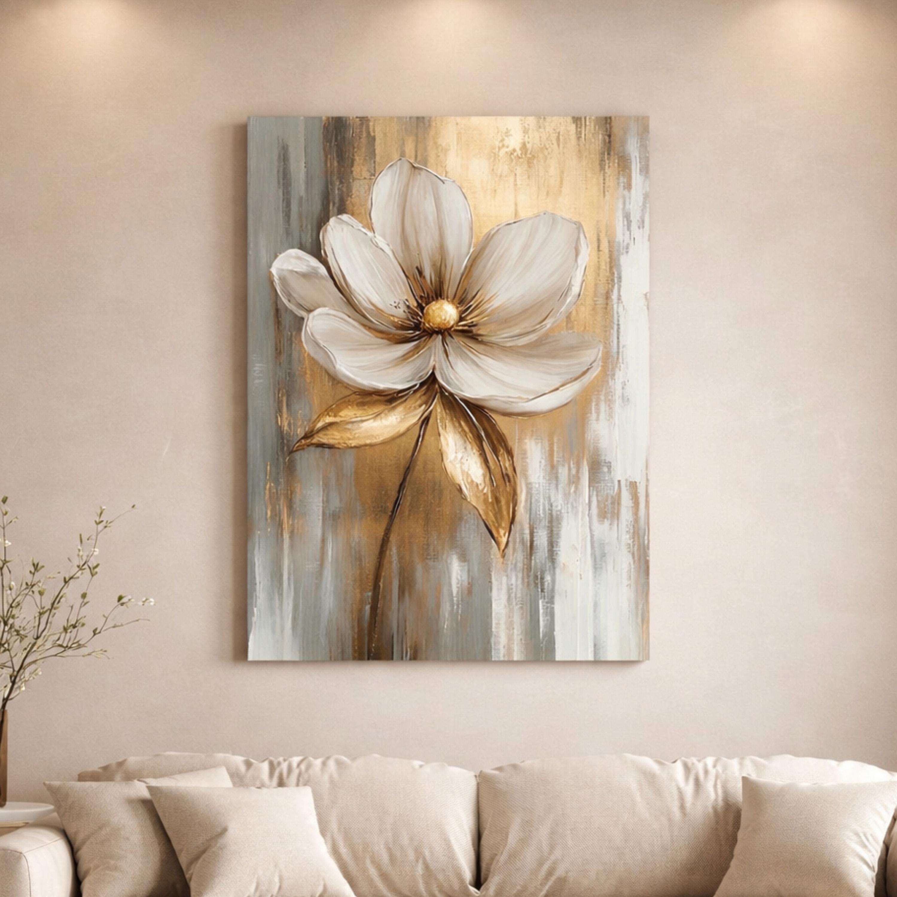 Floral Abstract Canvas Wall Art-household-walldecorandmirrors-wallart-image-1