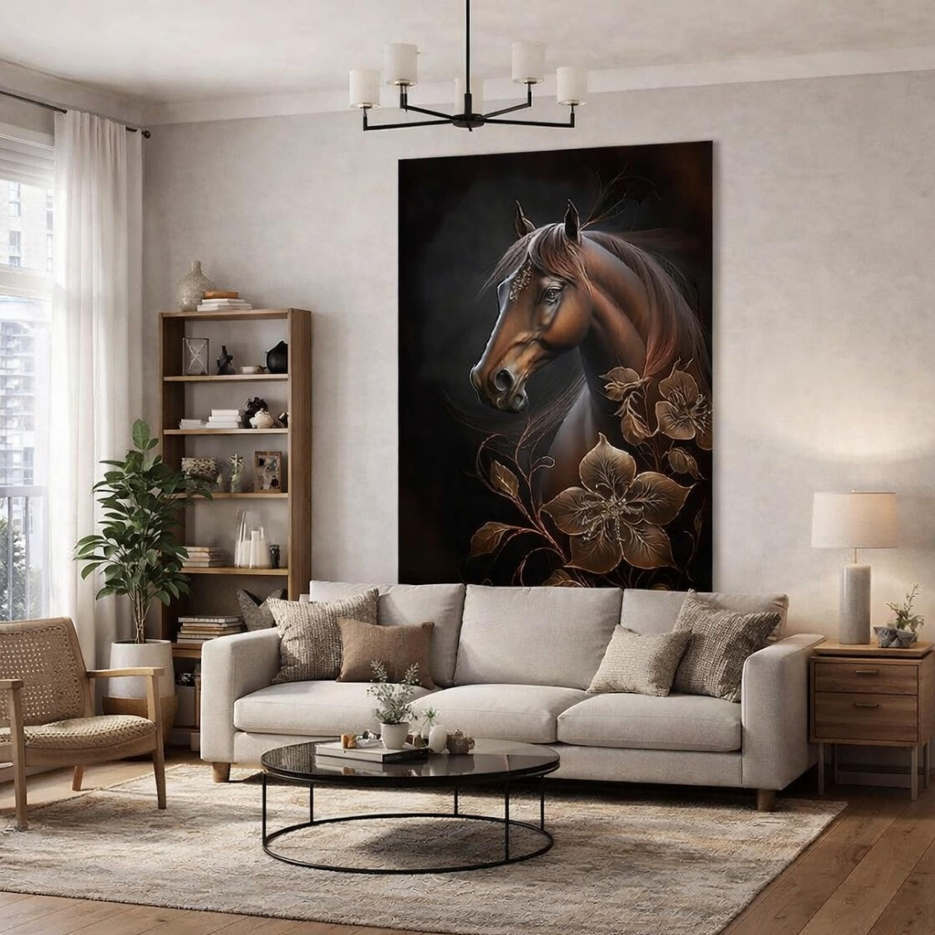 Equestrian Floral Wall Art-household-walldecorandmirrors-wallart-image-1