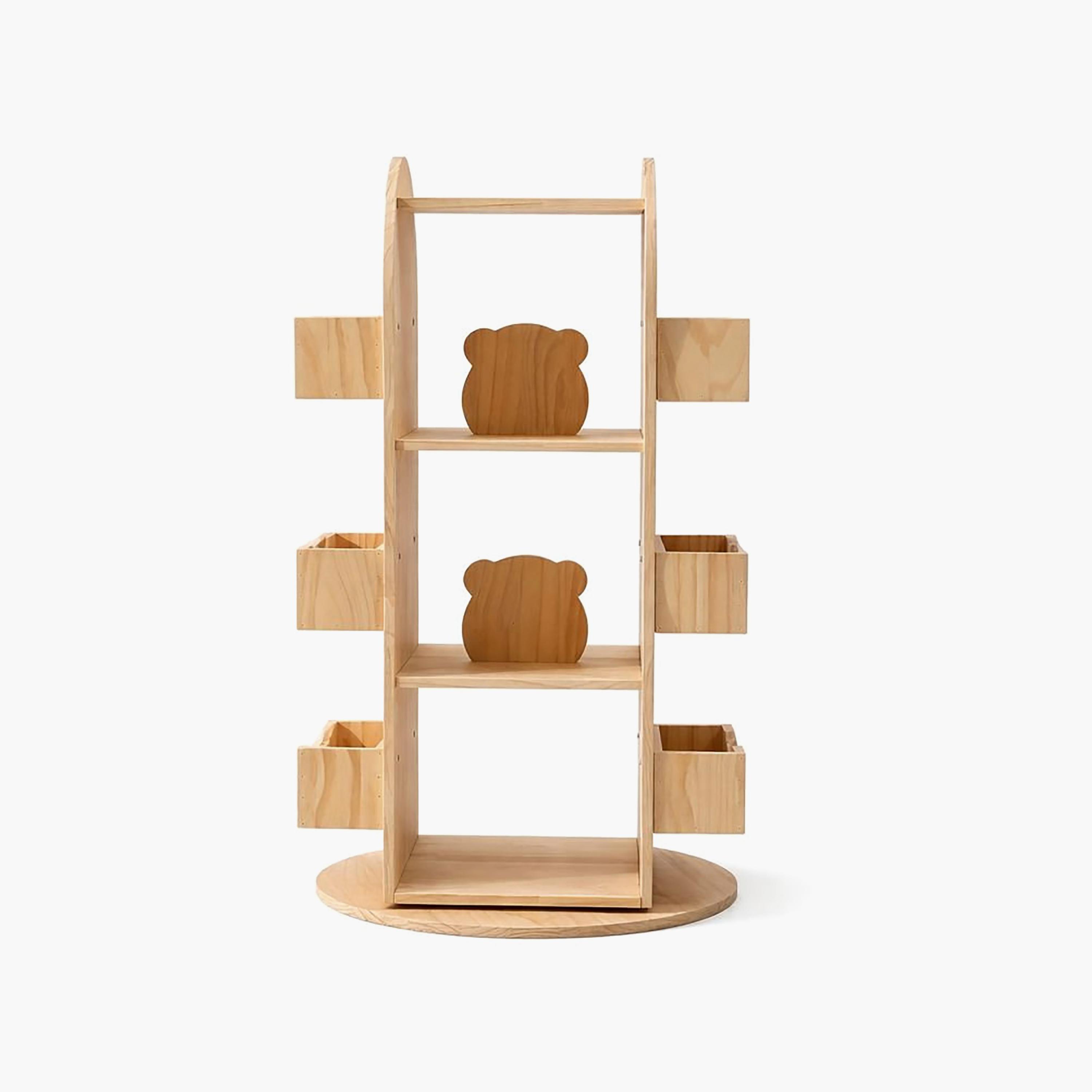 Woody Buddy 360 Degree Rotating Bookshelf-baby-nursery-furniture-wardrobesandstorage-image-2