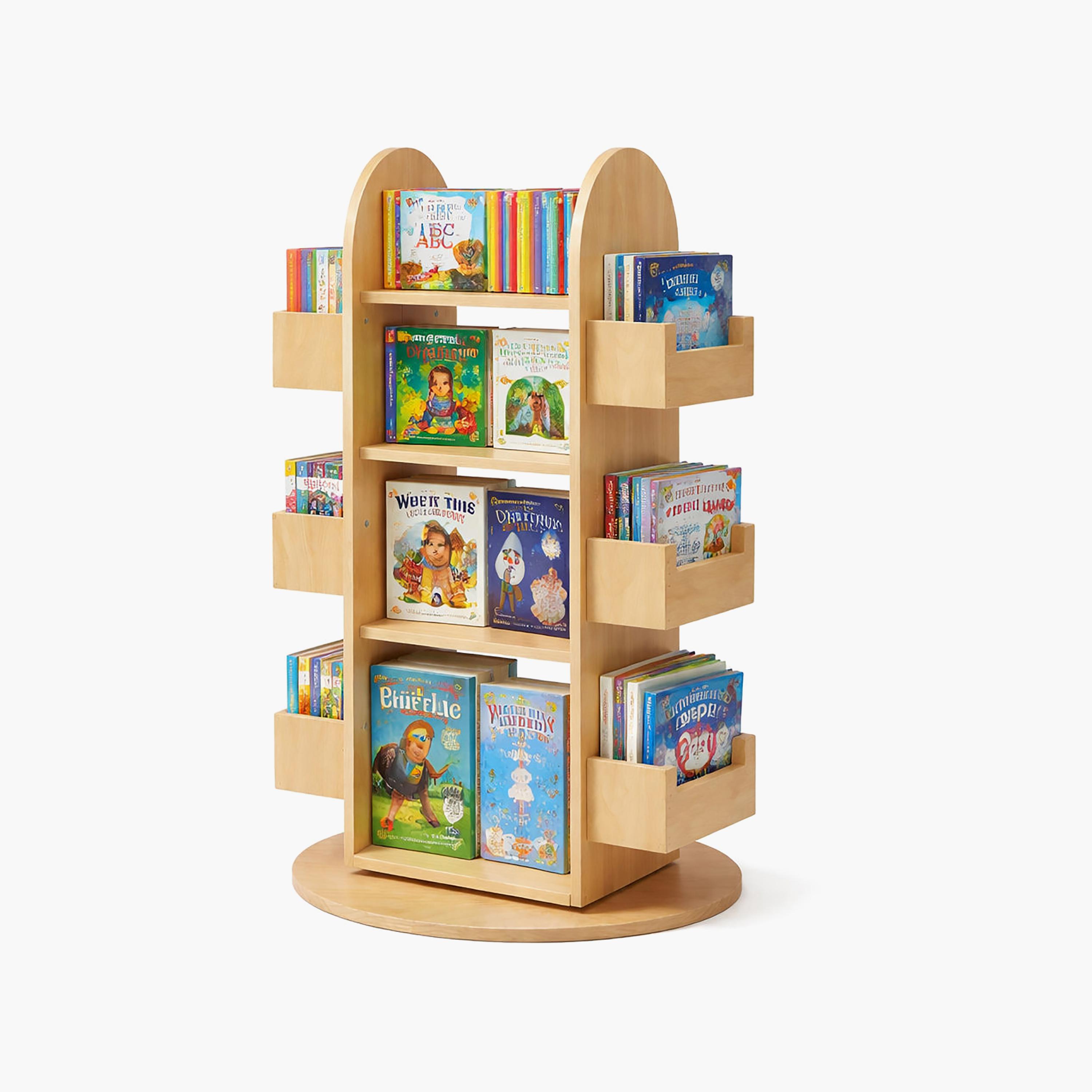 Woody Buddy 360 Degree Rotating Bookshelf-baby-nursery-furniture-wardrobesandstorage-image-4