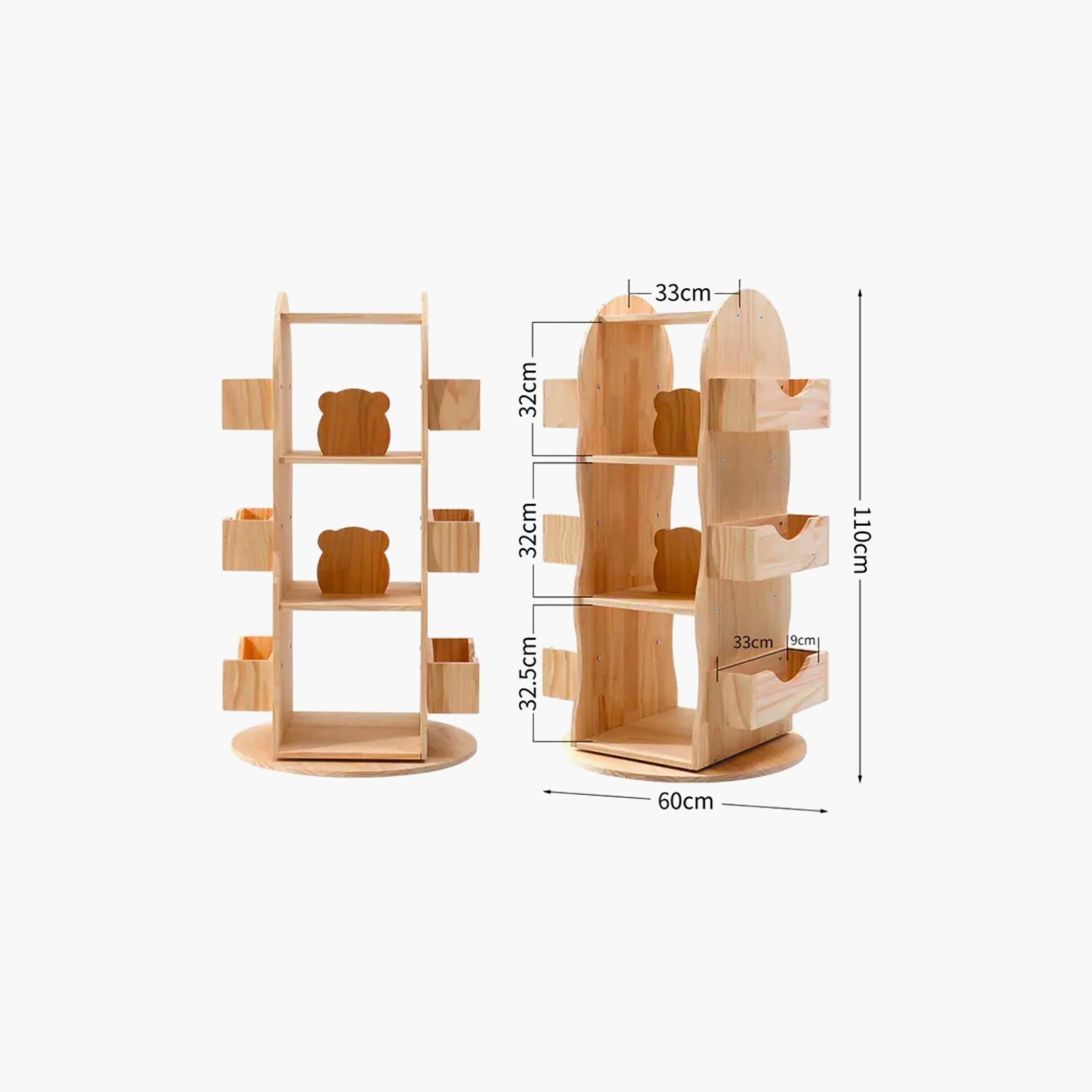 Woody Buddy 360 Degree Rotating Bookshelf-baby-nursery-furniture-wardrobesandstorage-image-7