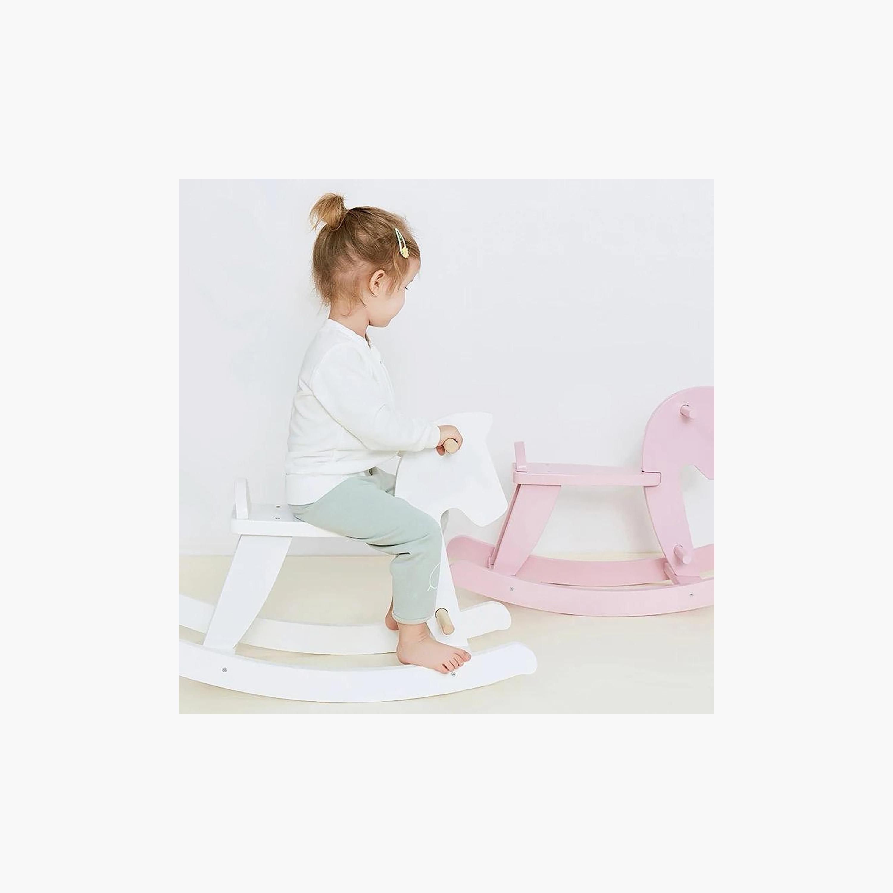 حصان هزاز خشبي للأطفال - وردي من وودي بادي-toys-outdoor-bikesandrideons-manualrideons-image-8