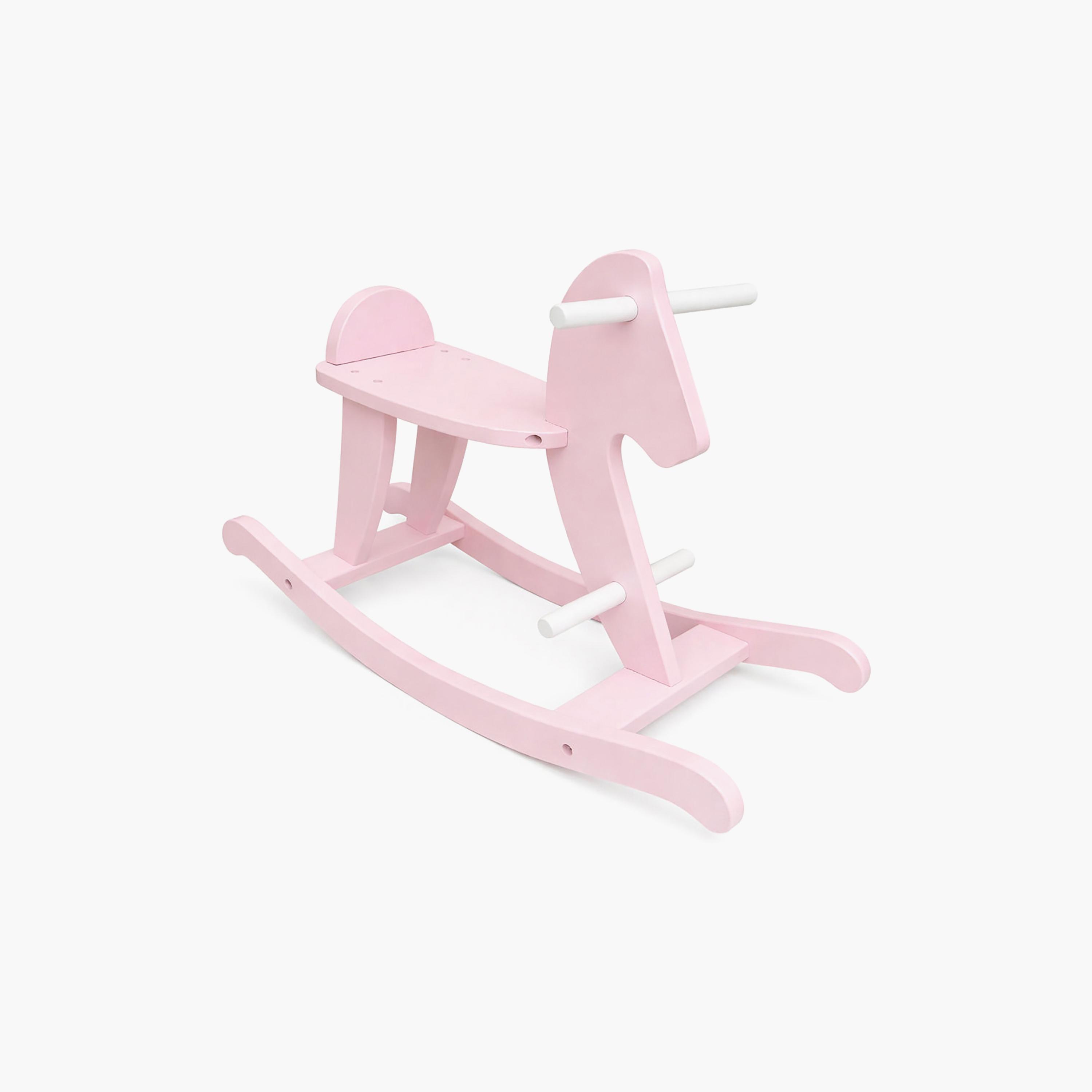 حصان هزاز خشبي للأطفال - وردي من وودي بادي-toys-outdoor-bikesandrideons-manualrideons-image-4