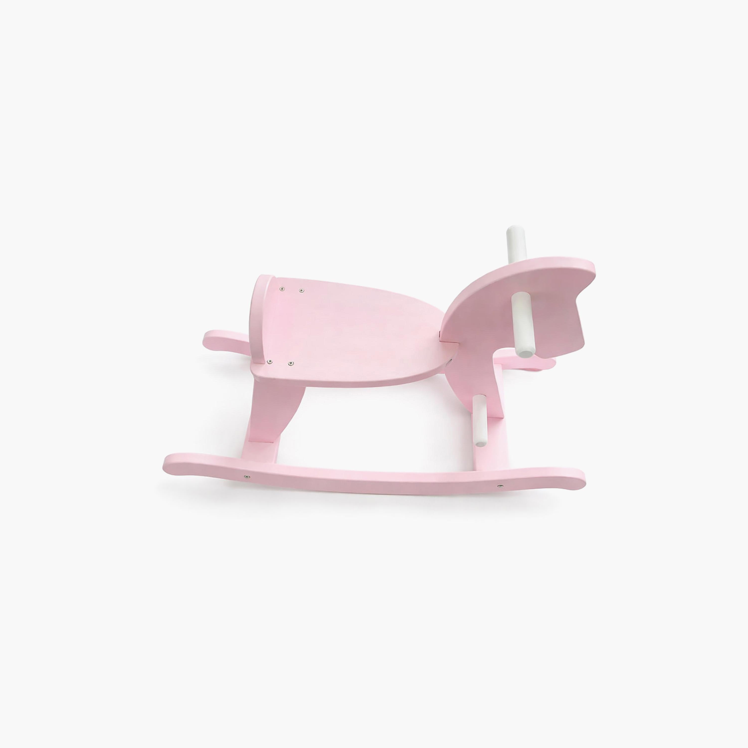 حصان هزاز خشبي للأطفال - وردي من وودي بادي-toys-outdoor-bikesandrideons-manualrideons-image-3