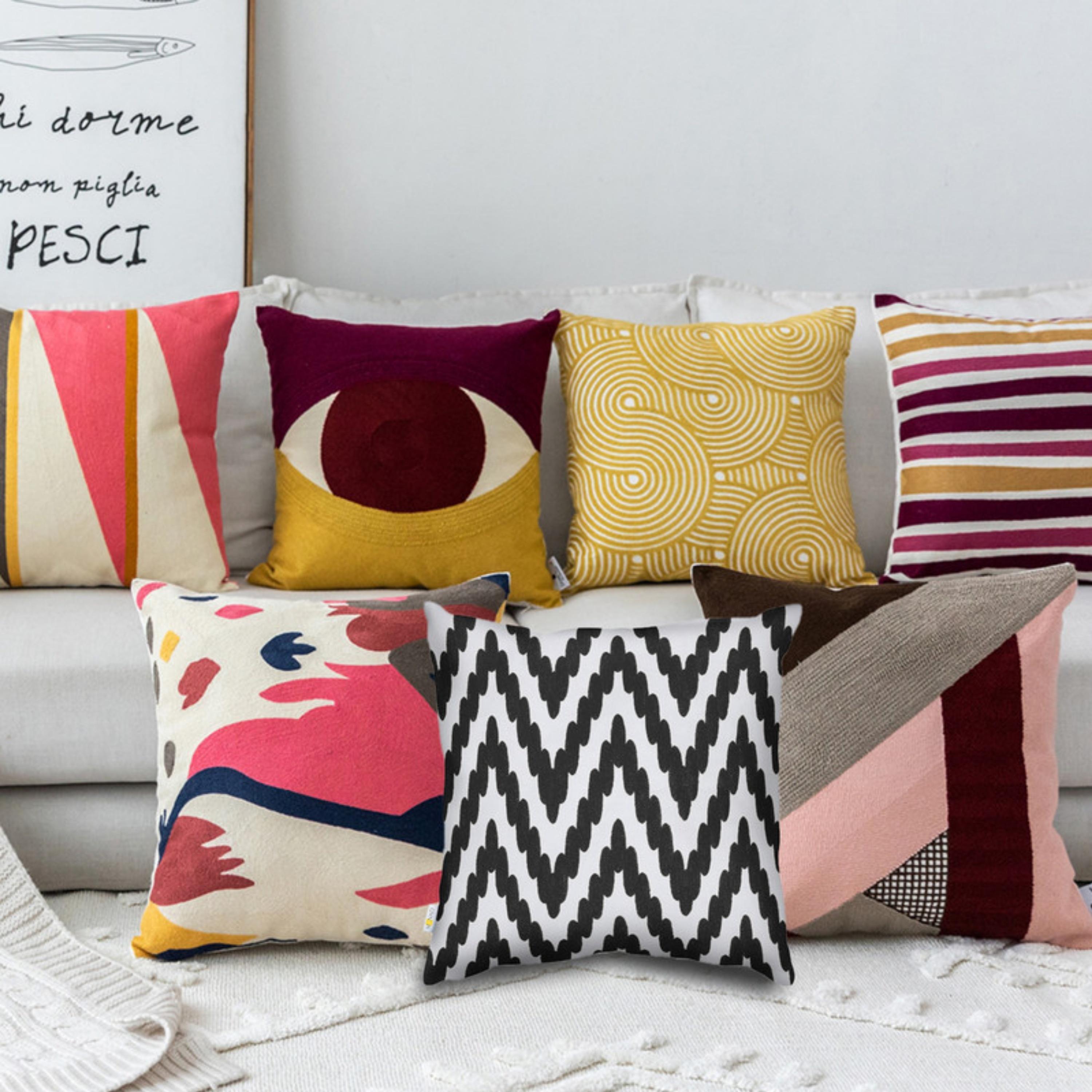 طقم غطاء وسادة بنمط الريش-household-cushionsandthrows-cushioncovers-image-82