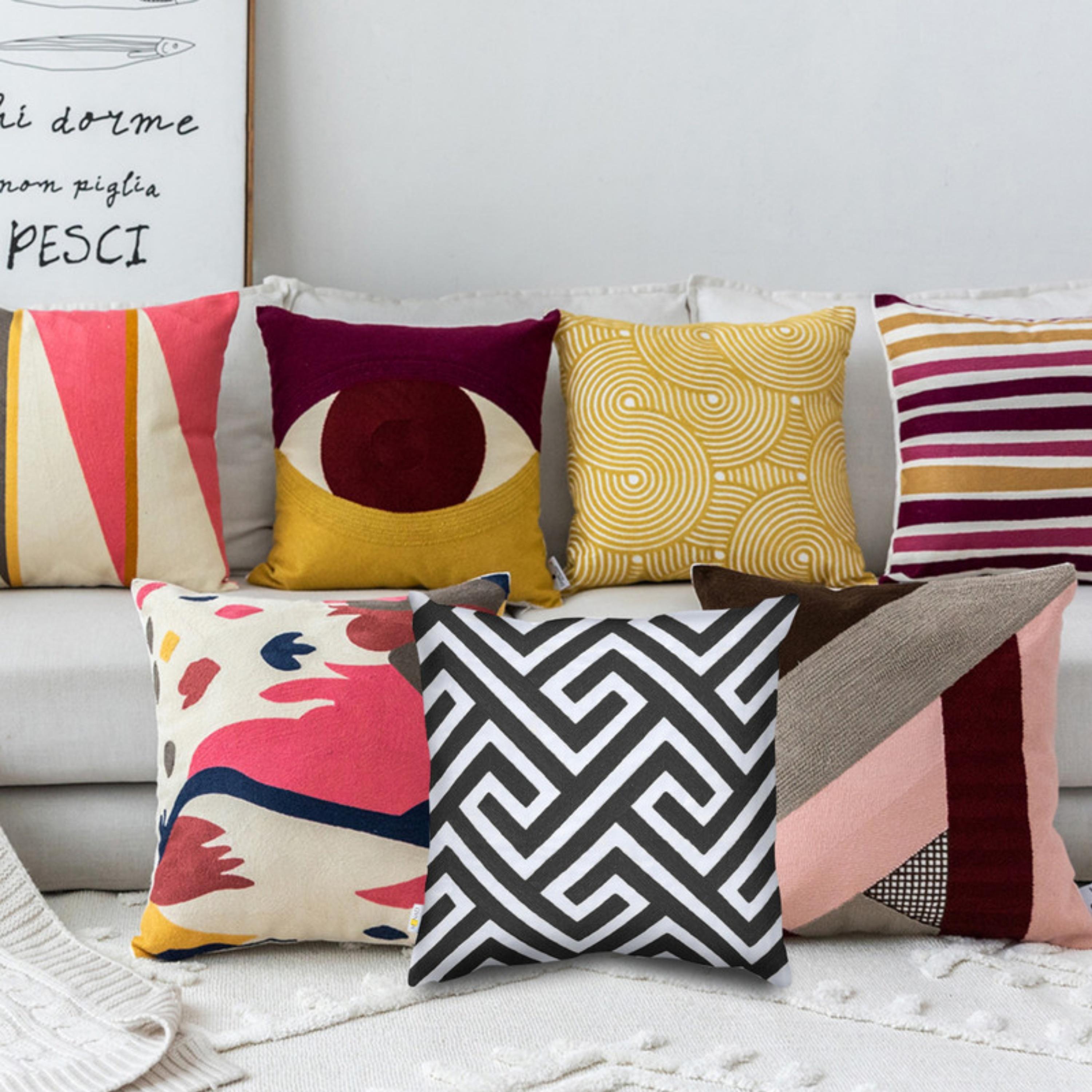 طقم غطاء وسادة بنمط الريش-household-cushionsandthrows-cushioncovers-image-85