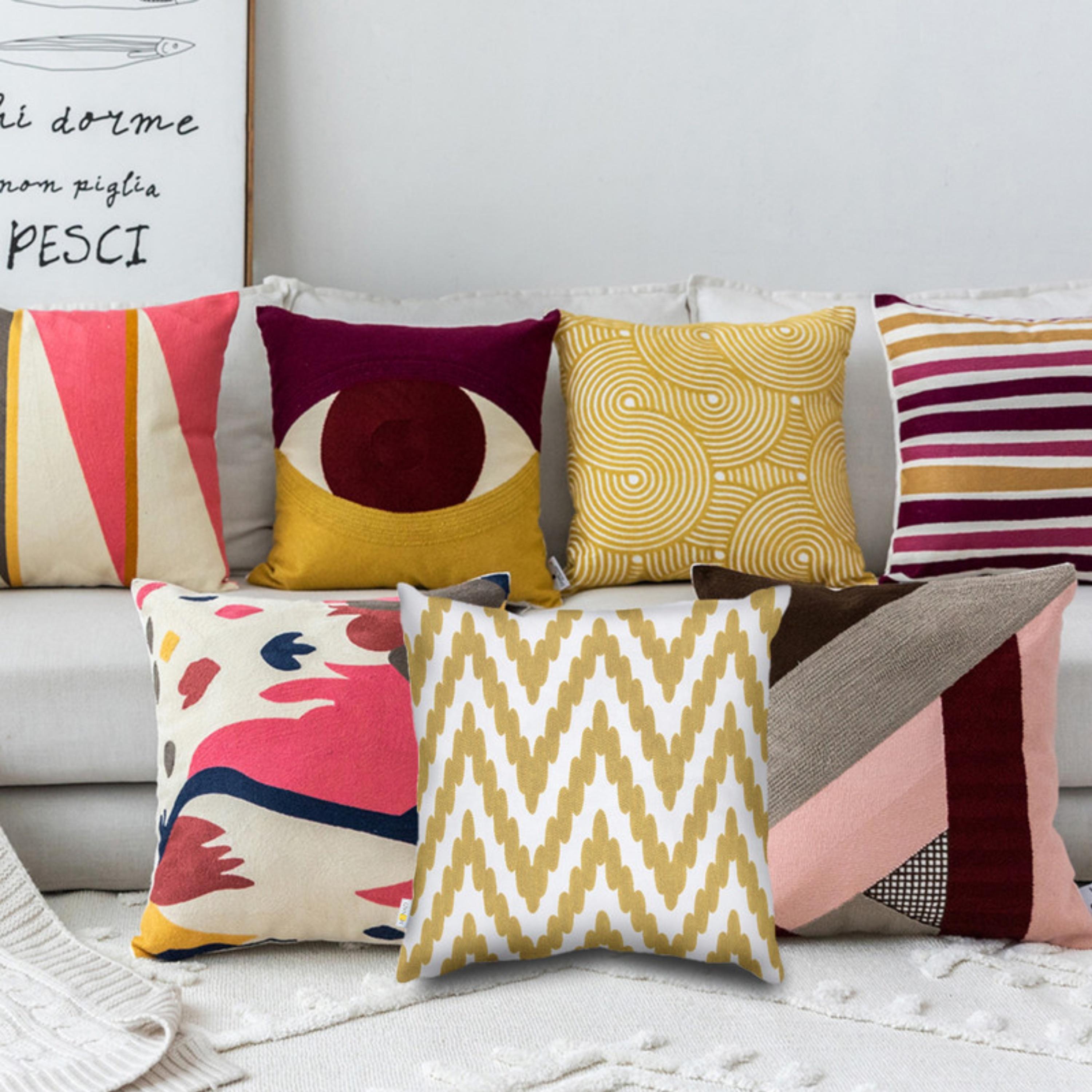 طقم غطاء وسادة بنمط الريش-household-cushionsandthrows-cushioncovers-image-89