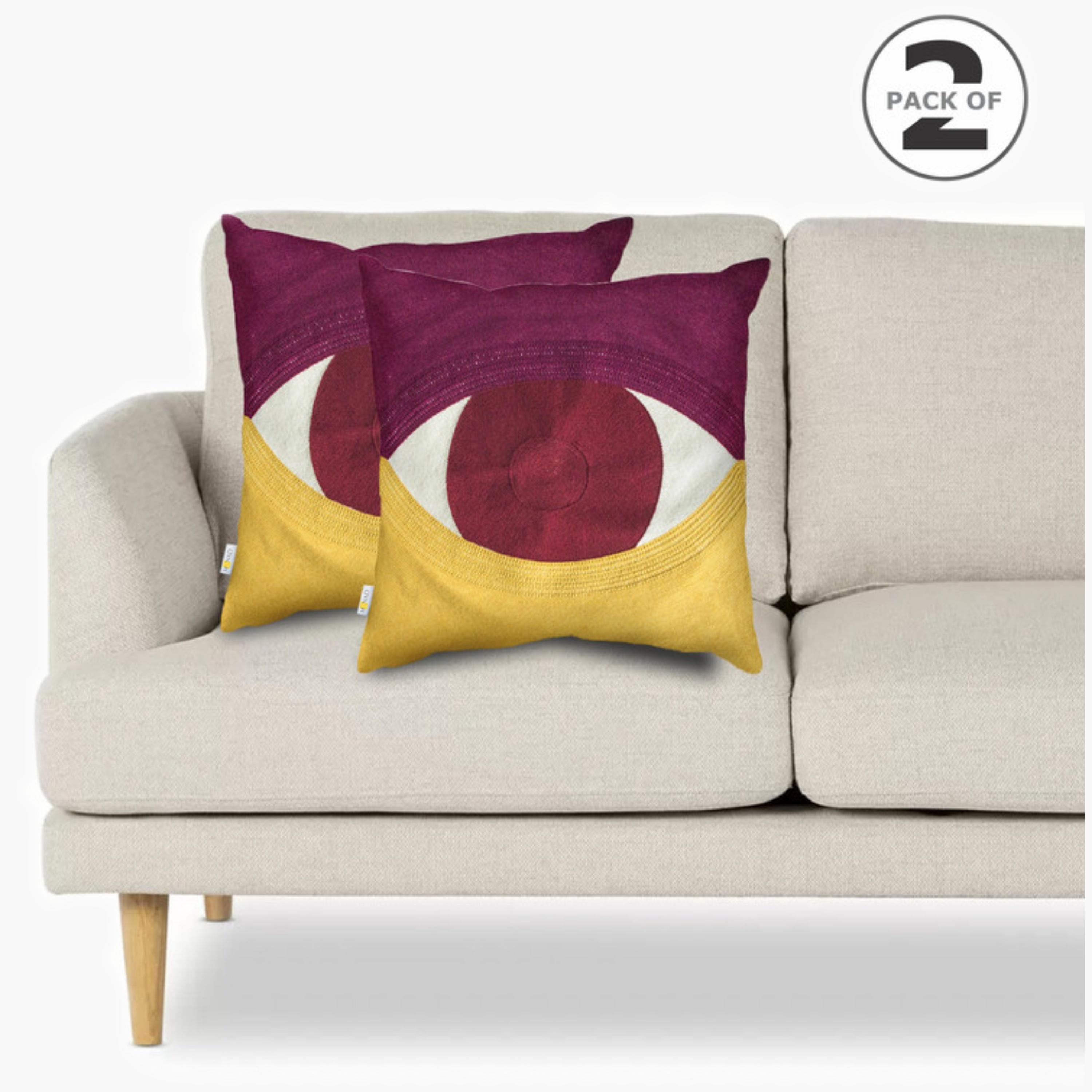 طقم غطاء وسادة بنمط الريش-household-cushionsandthrows-cushioncovers-image-268