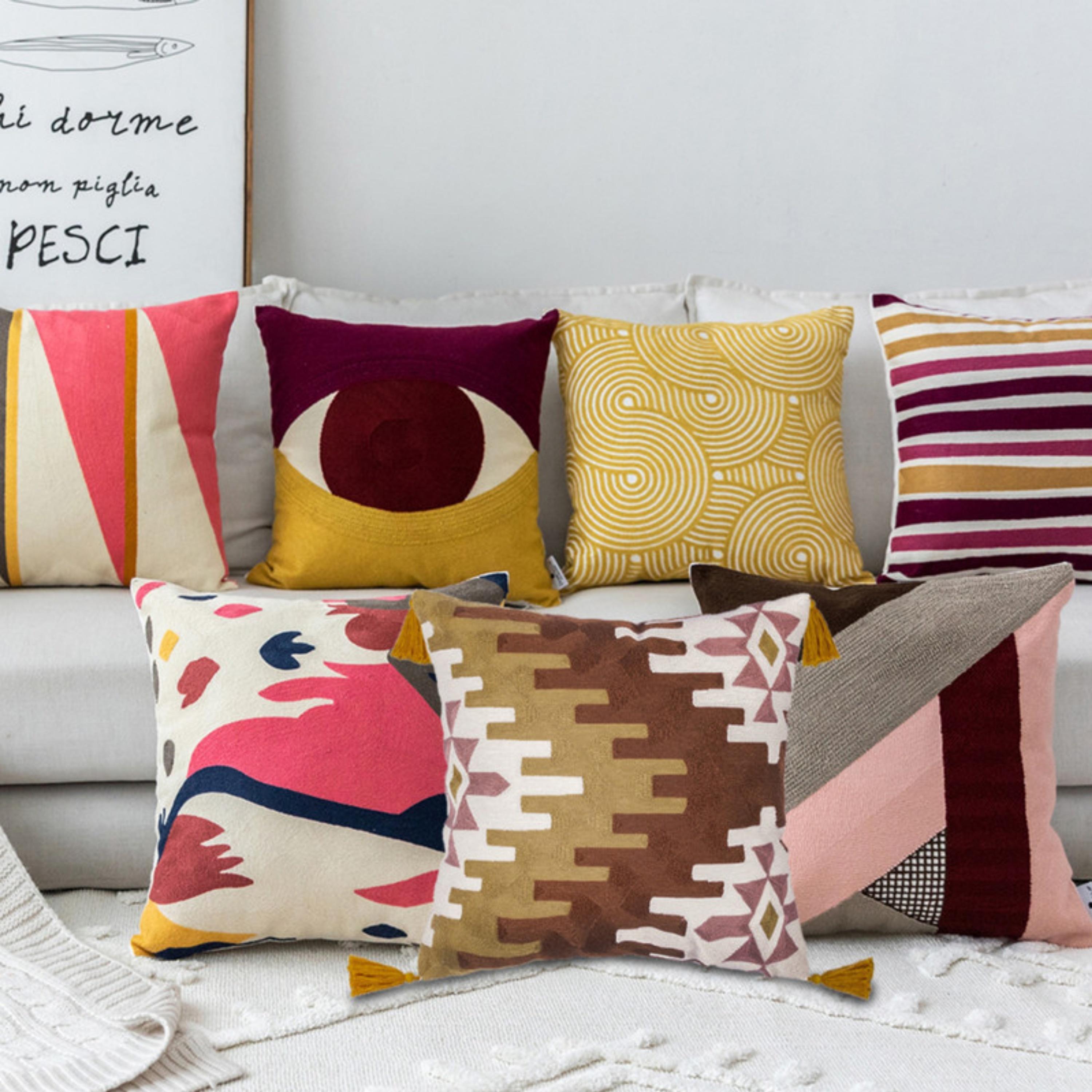 طقم غطاء وسادة بنمط الريش-household-cushionsandthrows-cushioncovers-image-151