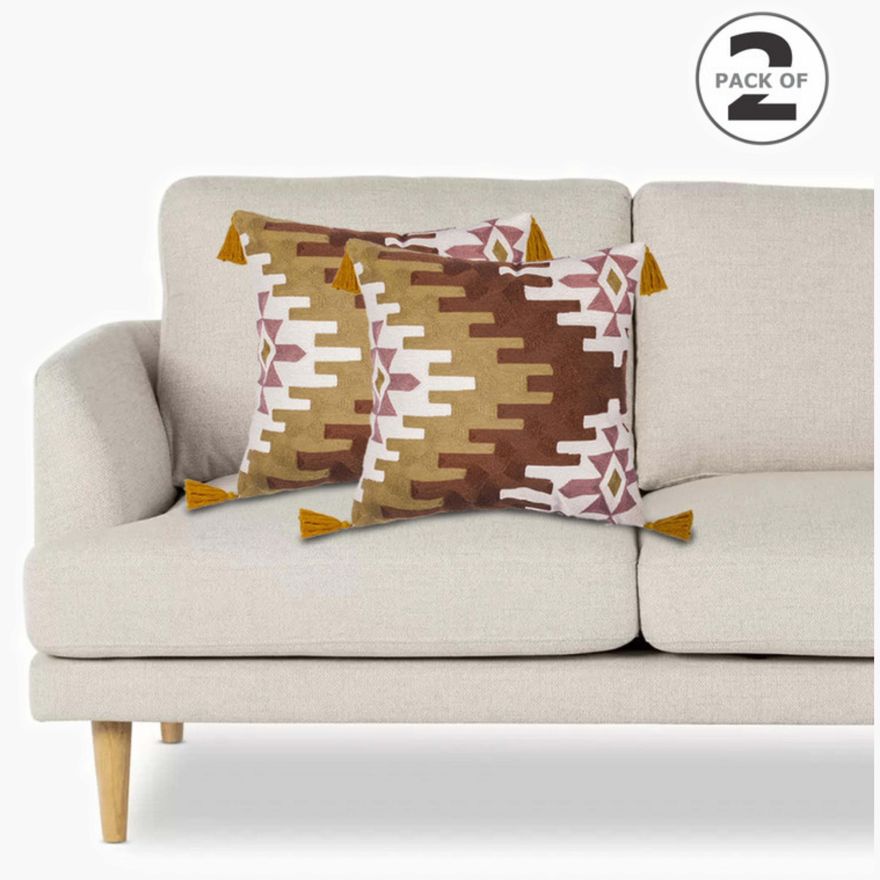 طقم غطاء وسادة بنمط الريش-household-cushionsandthrows-cushioncovers-image-153