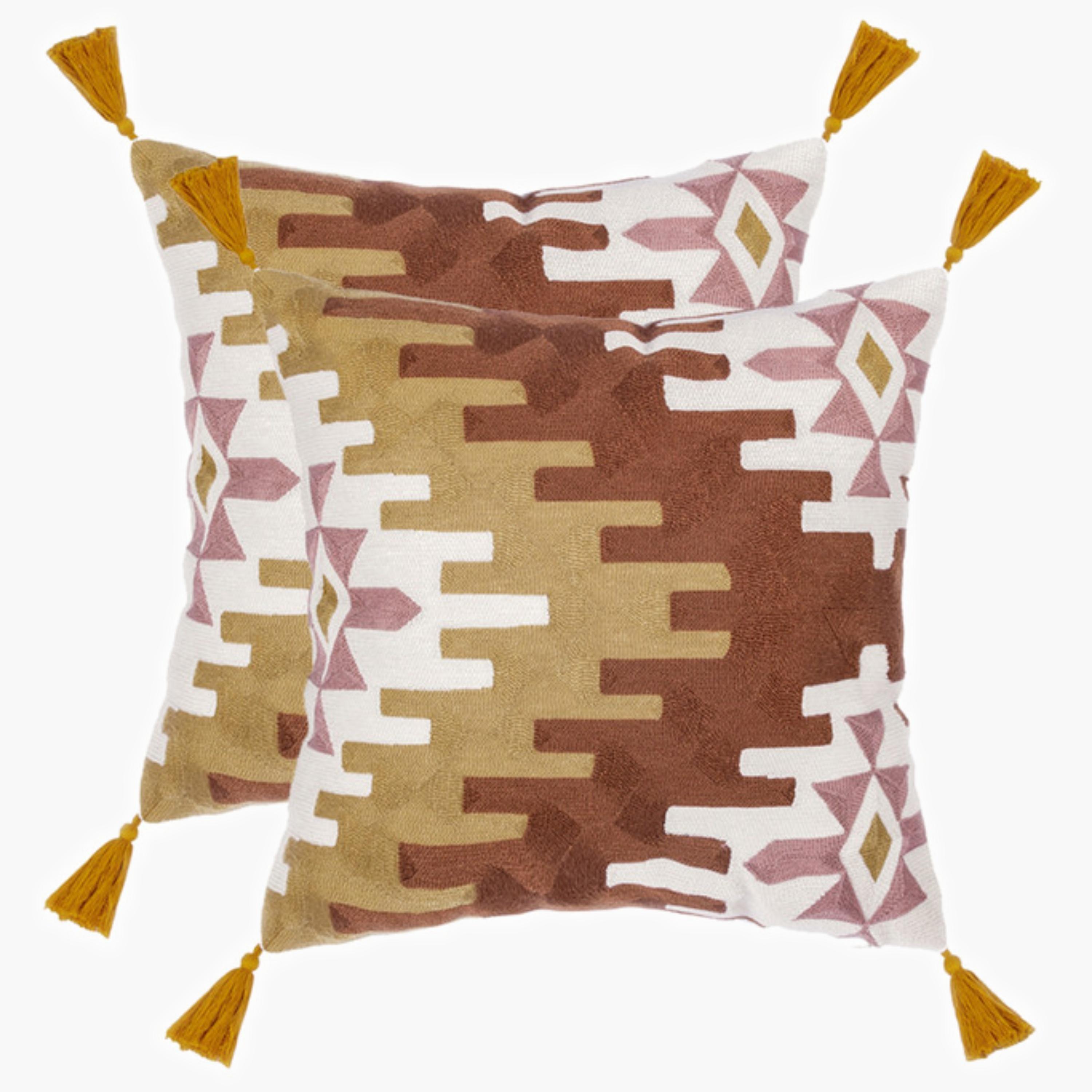 طقم غطاء وسادة بنمط الريش-household-cushionsandthrows-cushioncovers-image-154
