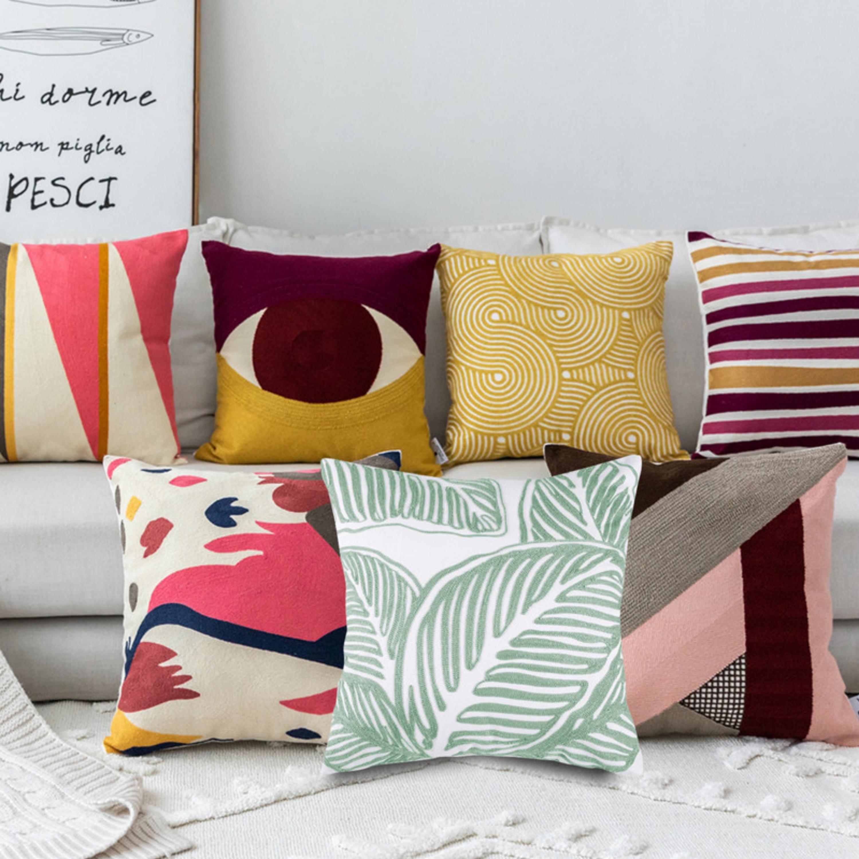 طقم غطاء وسادة بنمط الريش-household-cushionsandthrows-cushioncovers-image-101