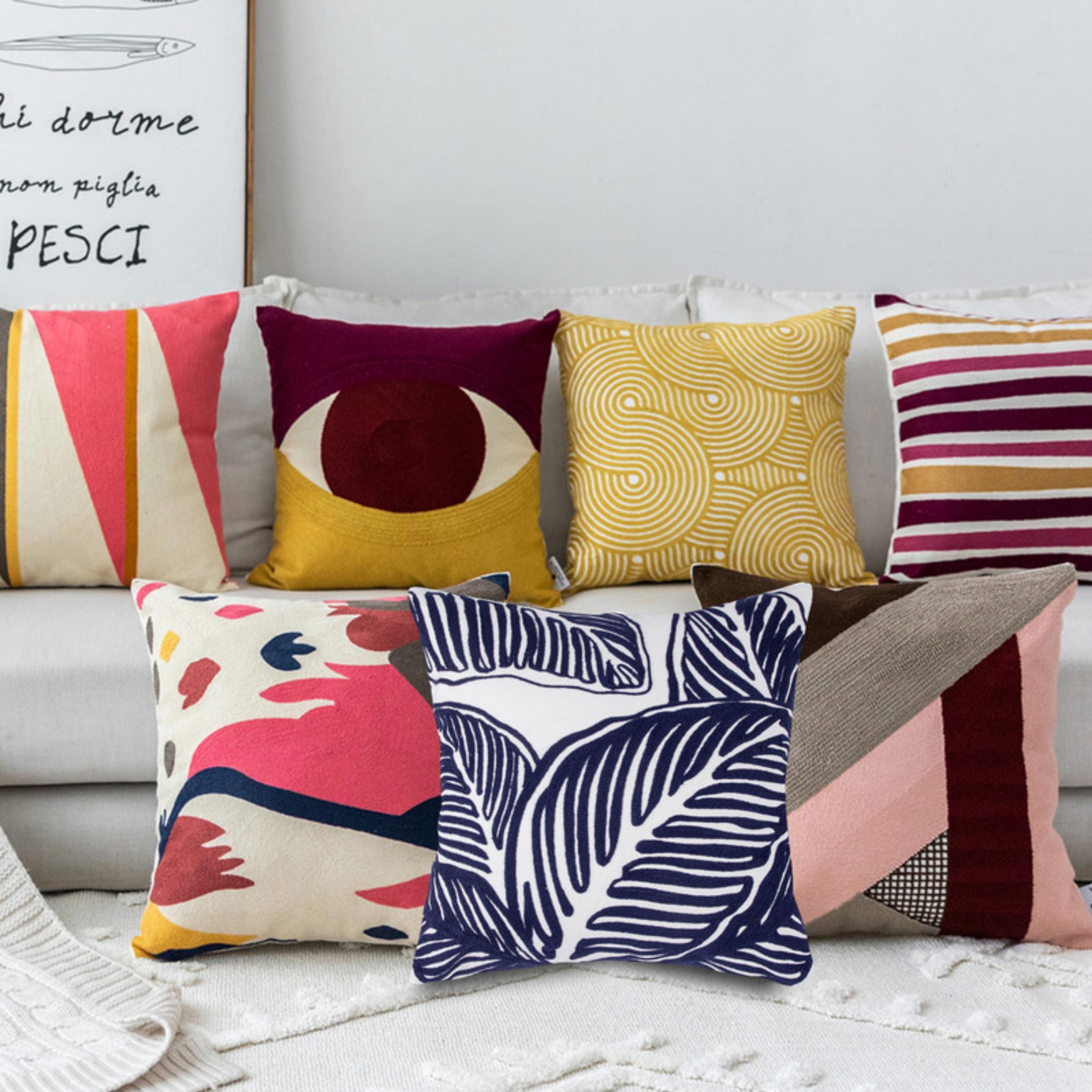 طقم غطاء وسادة بنمط الريش-household-cushionsandthrows-cushioncovers-image-107