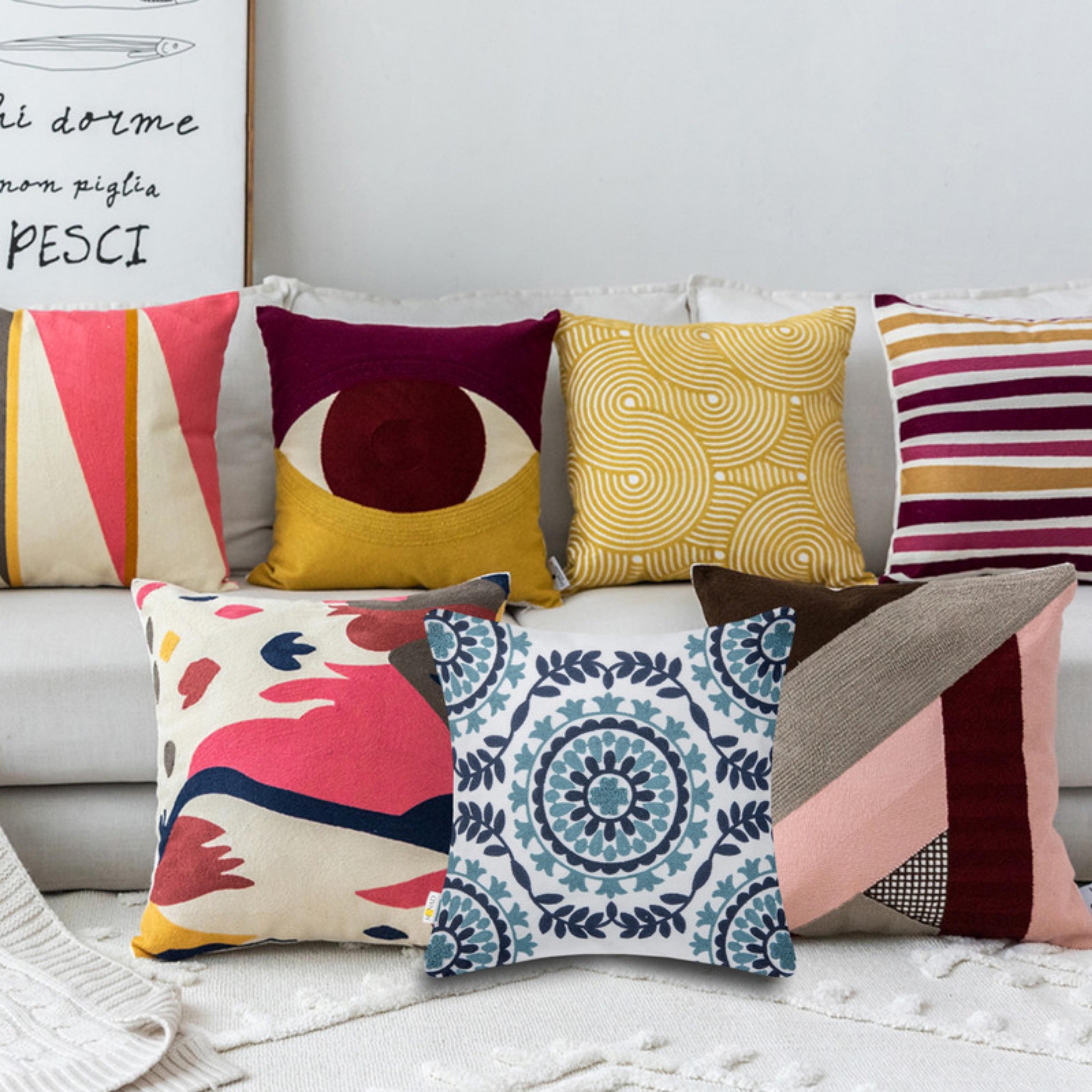 طقم غطاء وسادة بنمط الريش-household-cushionsandthrows-cushioncovers-image-26