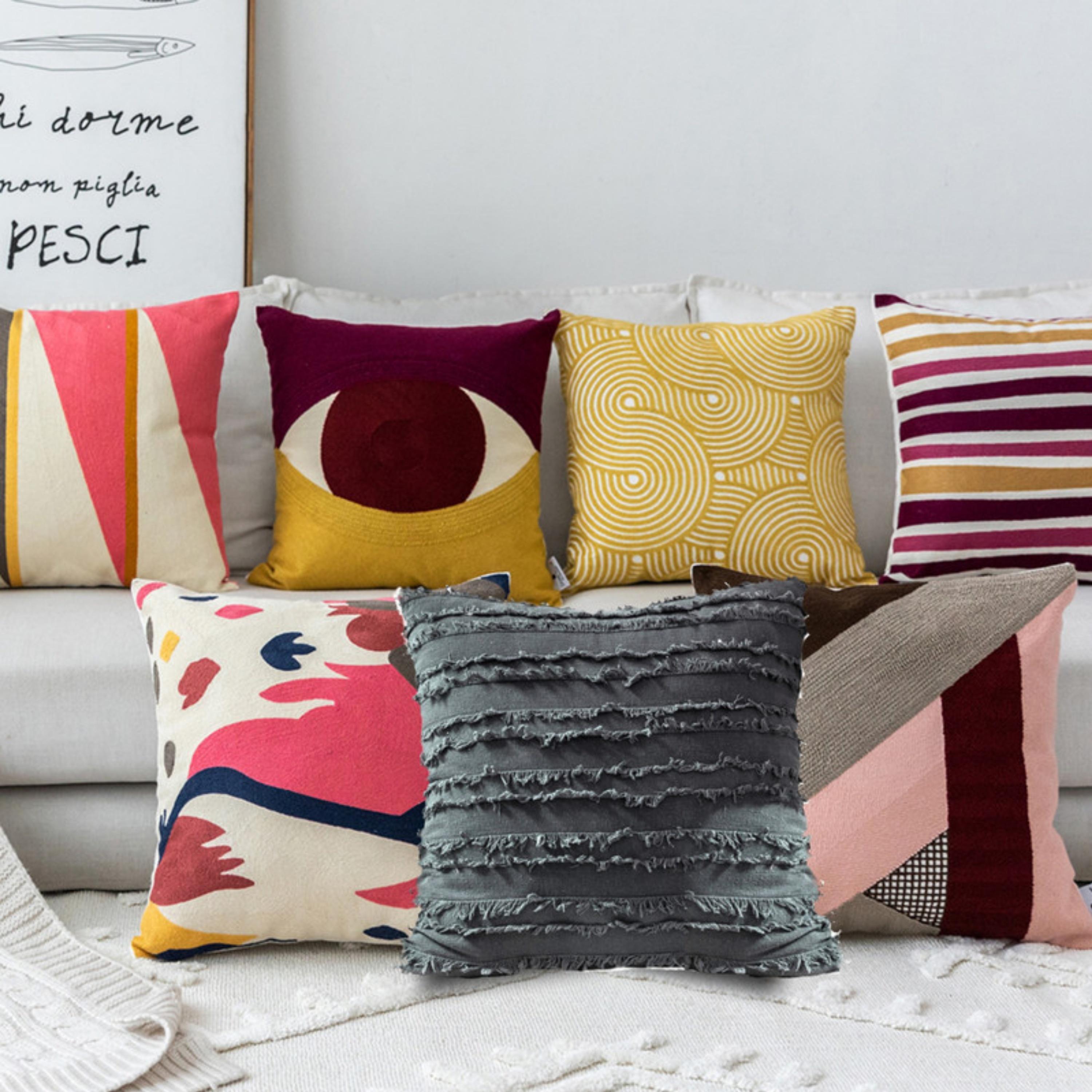 طقم غطاء وسادة بنمط الريش-household-cushionsandthrows-cushioncovers-image-15