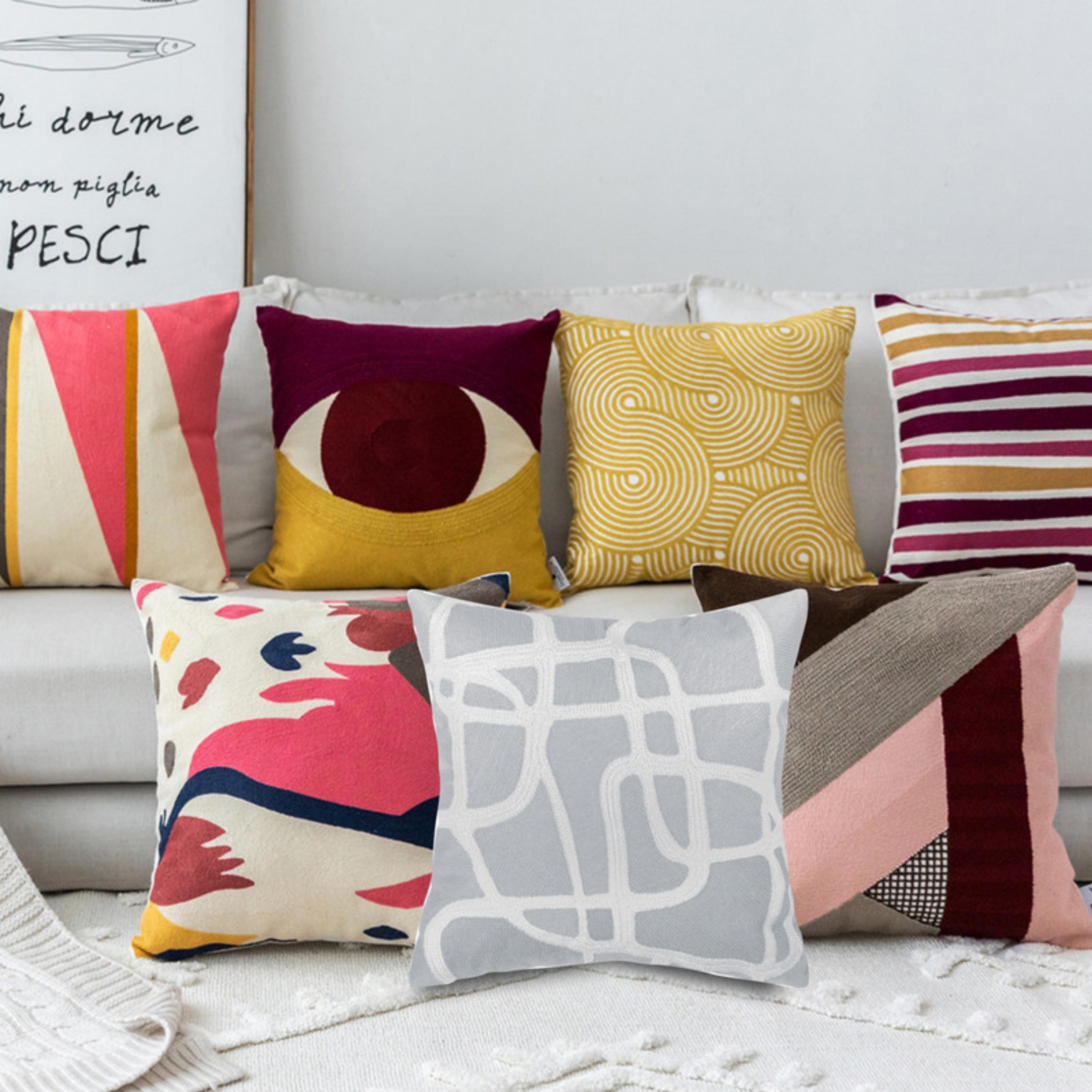 طقم غطاء وسادة بنمط الريش-household-cushionsandthrows-cushioncovers-image-122