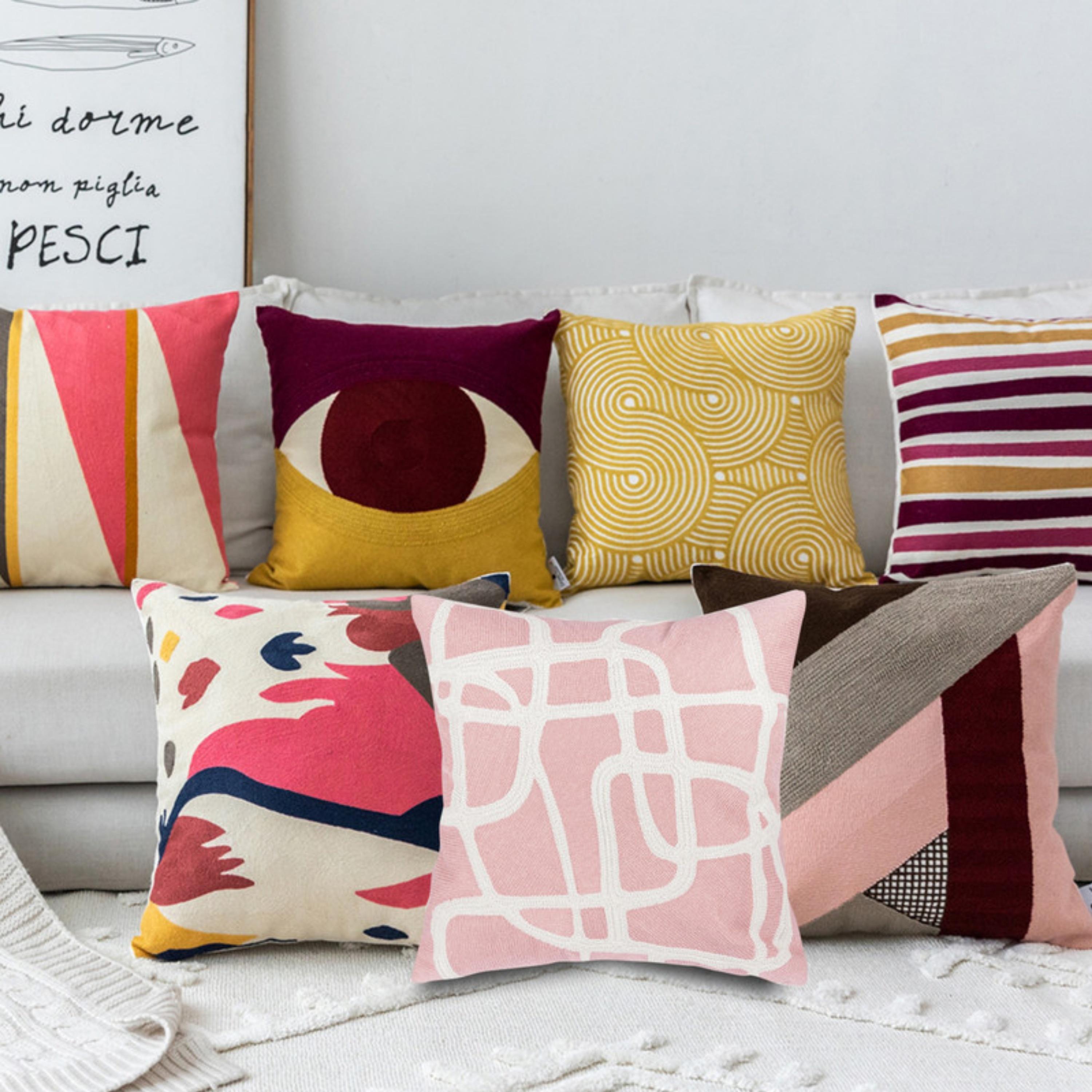 طقم غطاء وسادة بنمط الريش-household-cushionsandthrows-cushioncovers-image-118
