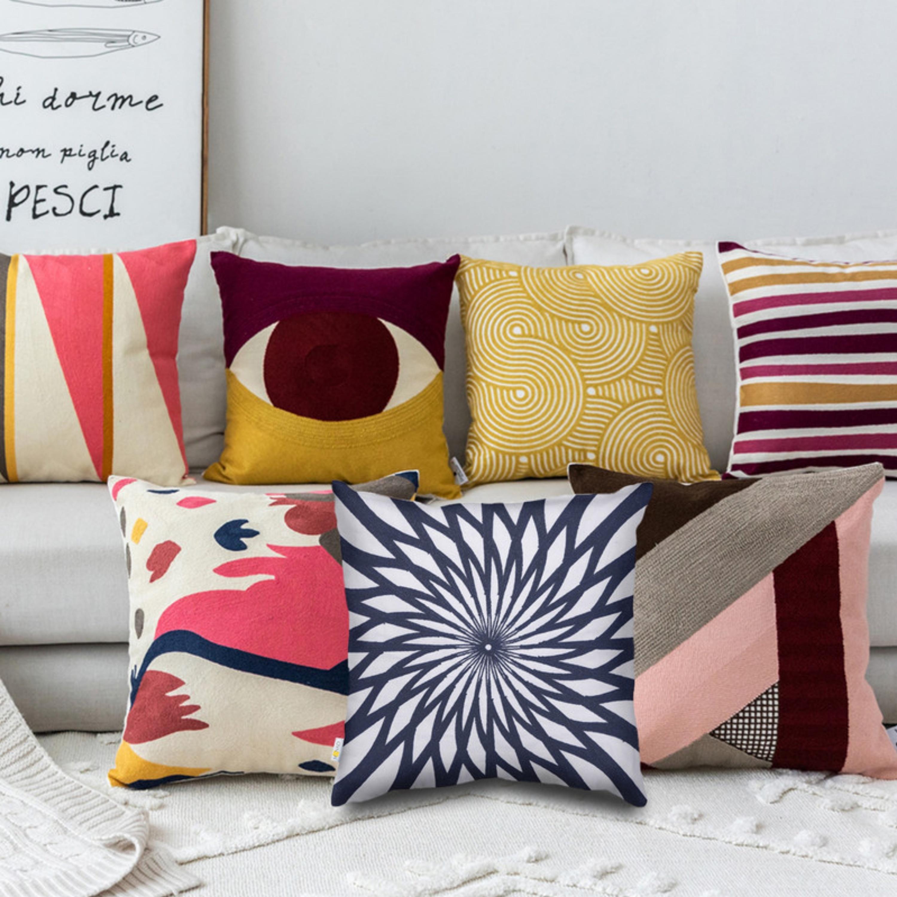 طقم غطاء وسادة بنمط الريش-household-cushionsandthrows-cushioncovers-image-66