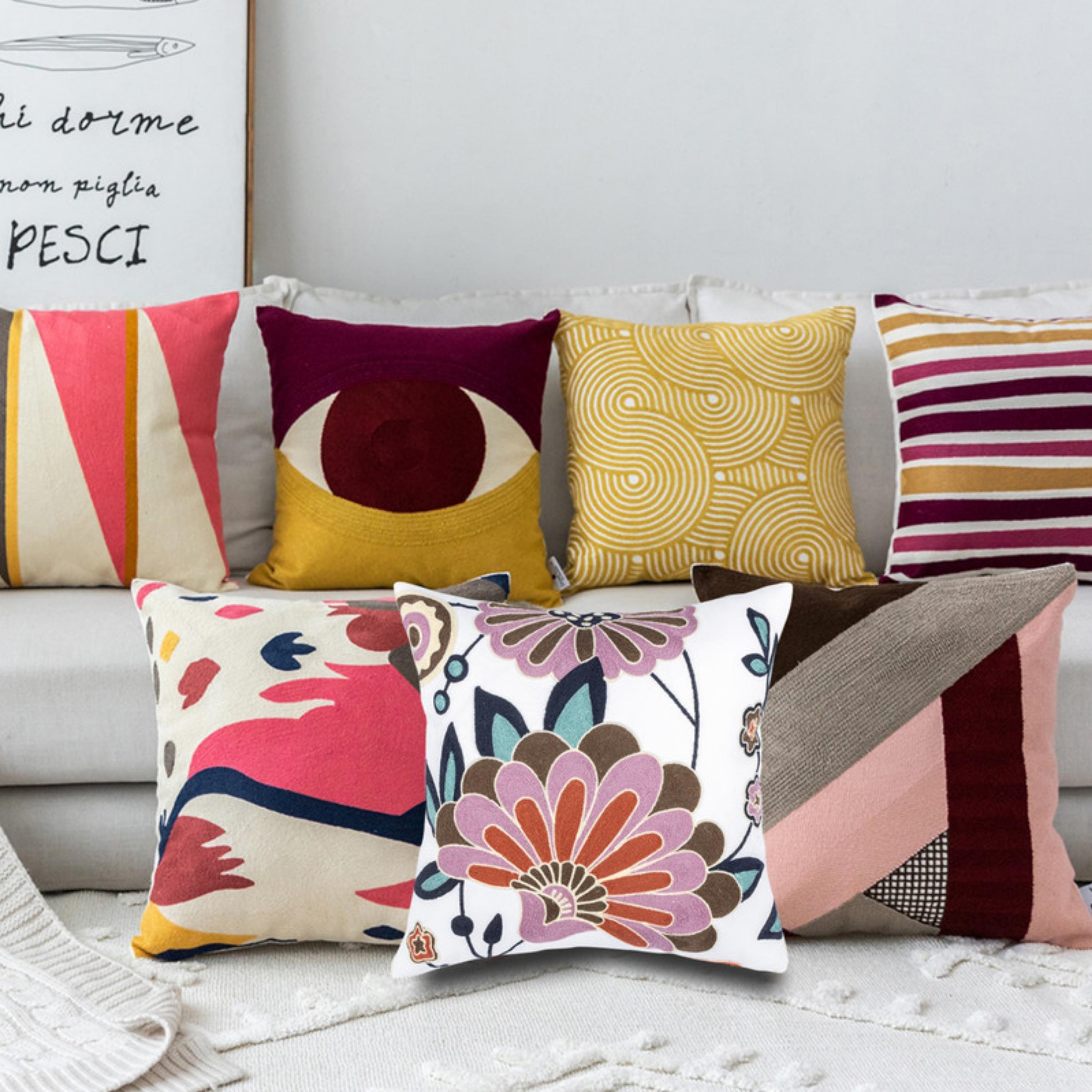 طقم غطاء وسادة بنمط الريش-household-cushionsandthrows-cushioncovers-image-169