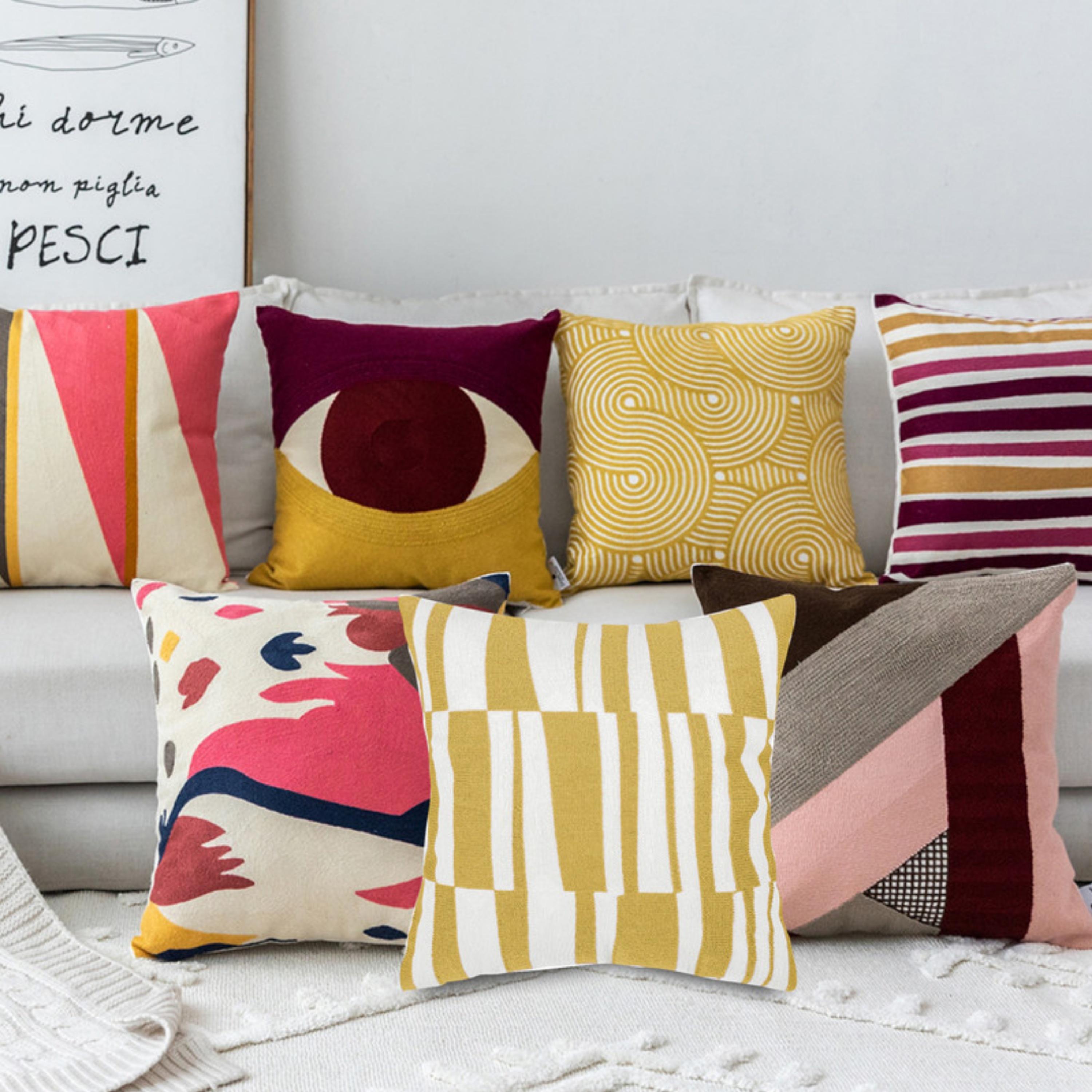 طقم غطاء وسادة بنمط الريش-household-cushionsandthrows-cushioncovers-image-127