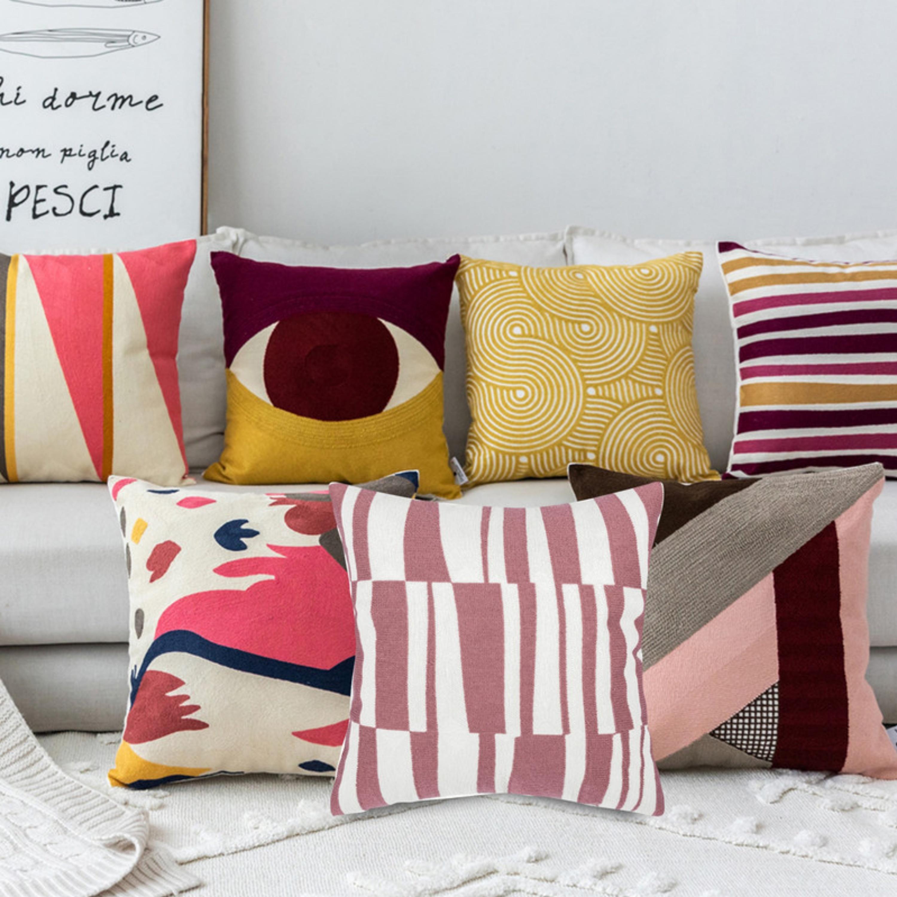 طقم غطاء وسادة بنمط الريش-household-cushionsandthrows-cushioncovers-image-137
