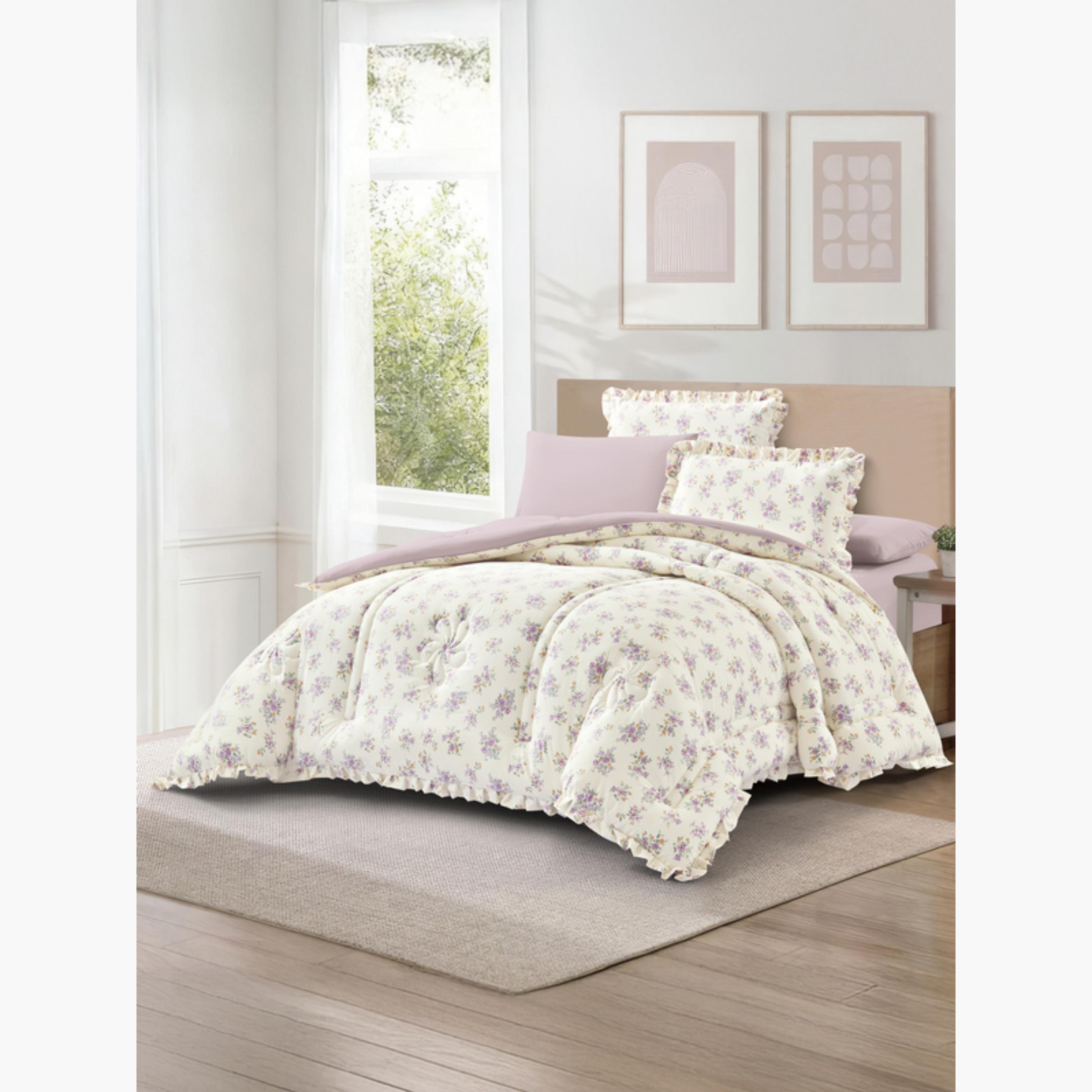 طقم لحاف قابل للعكس مع حواف مكشكشة-household-bedding-comfortersandbedspreads-comforters-image-19