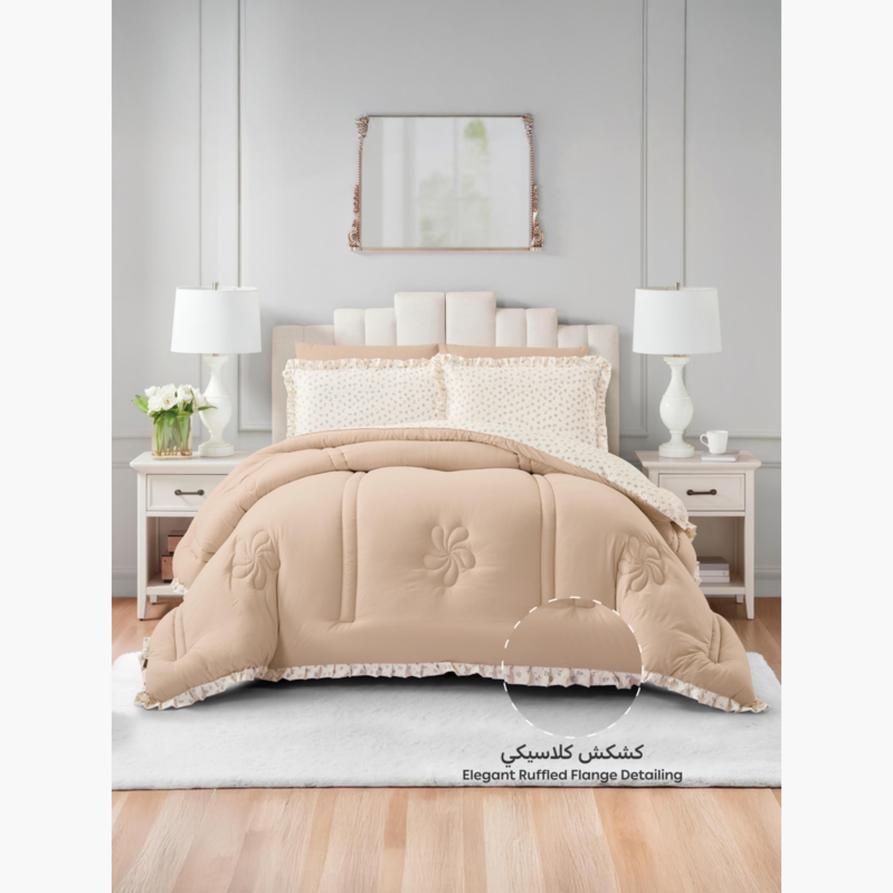 طقم لحاف قابل للعكس مع حواف مكشكشة-household-bedding-comfortersandbedspreads-comforters-image-41