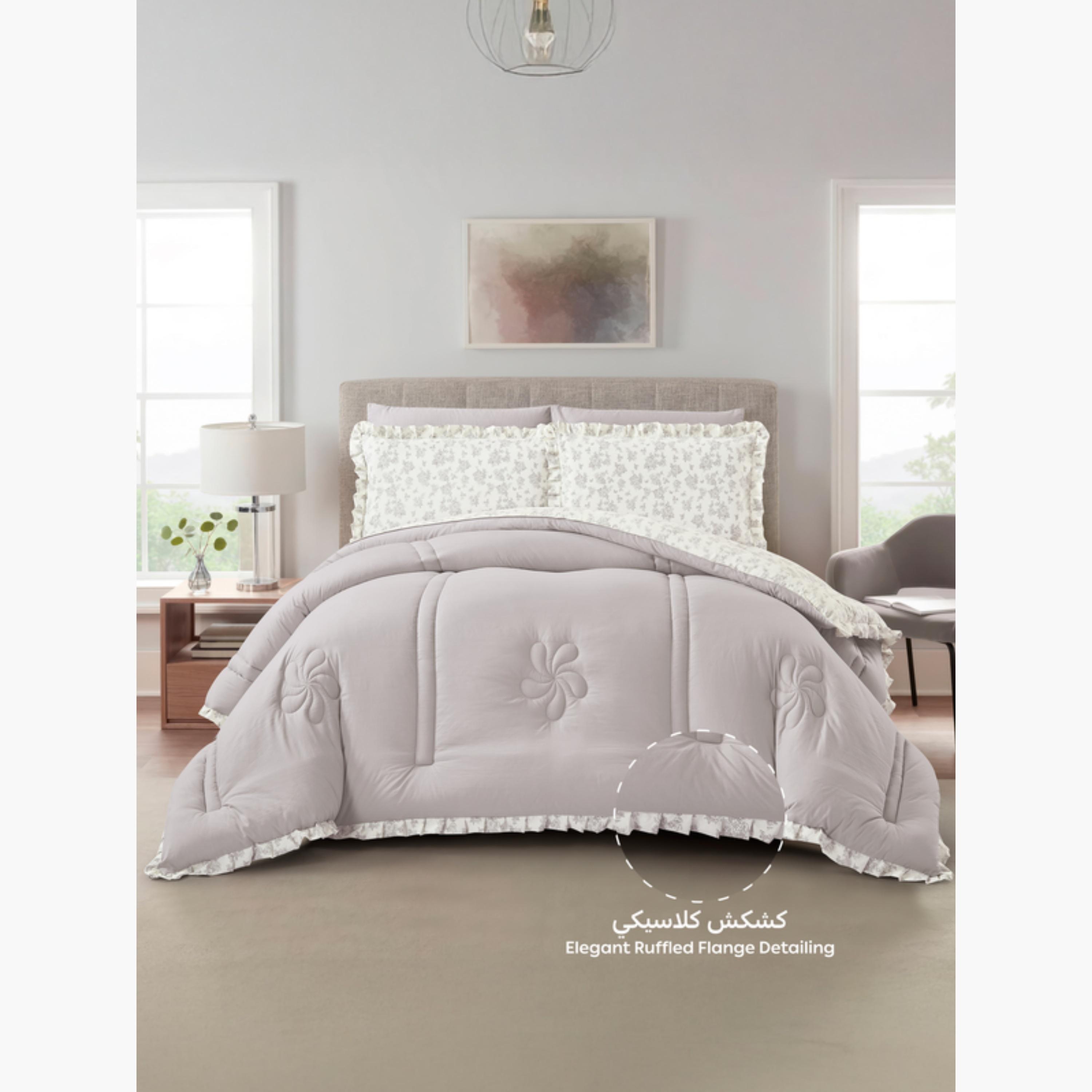 طقم لحاف قابل للعكس مع حواف مكشكشة-household-bedding-comfortersandbedspreads-comforters-image-55