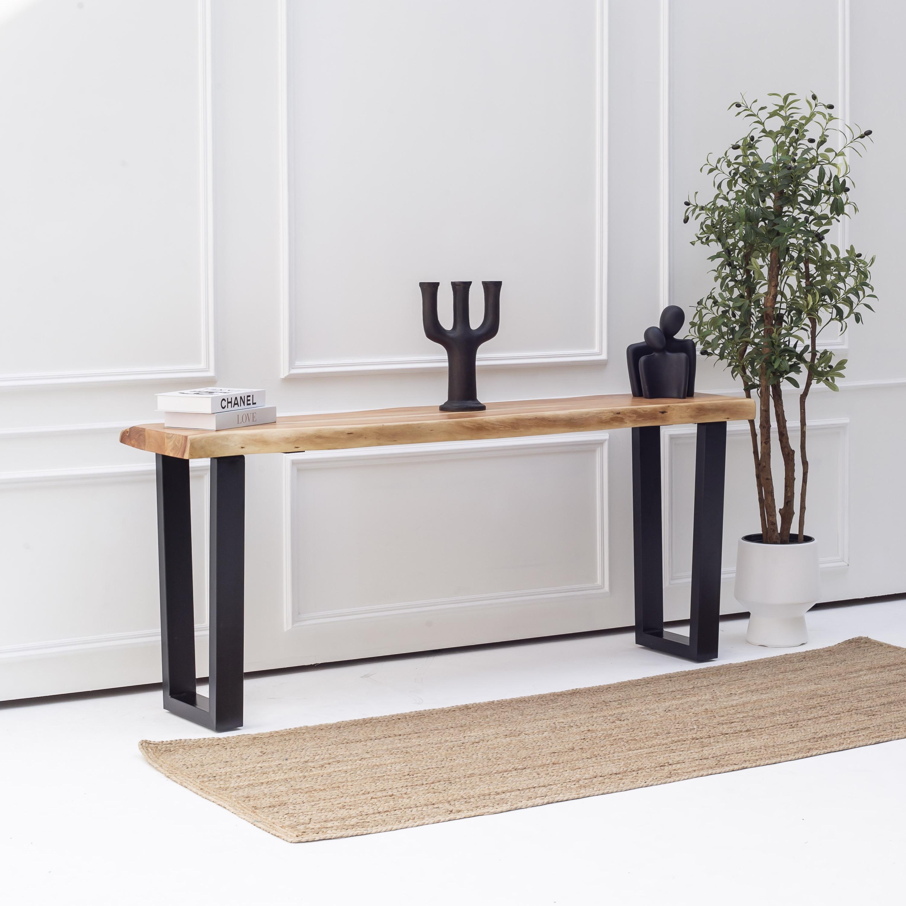 Art and Craft Live Edge Console Table