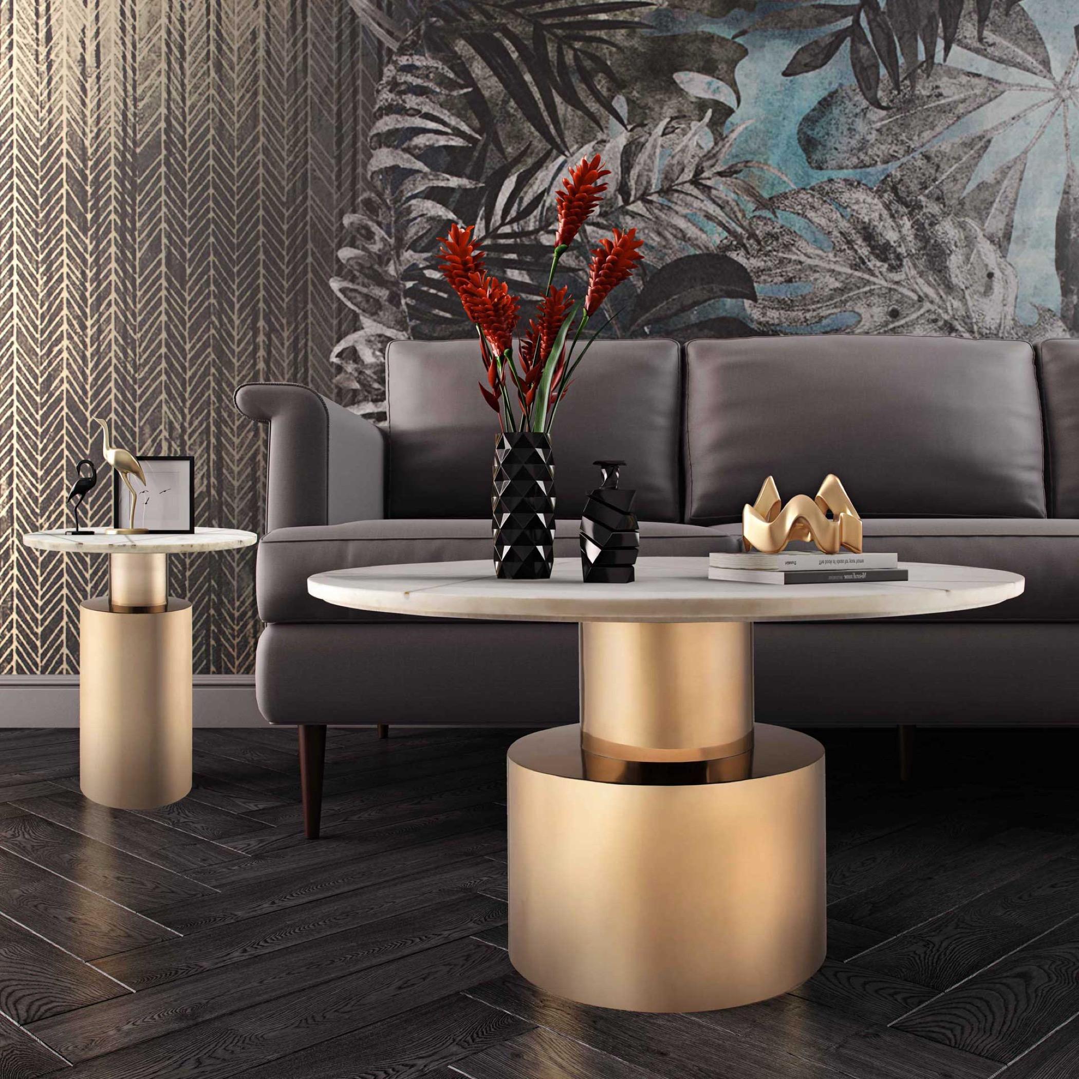Rohini Marble Top Coffee Table