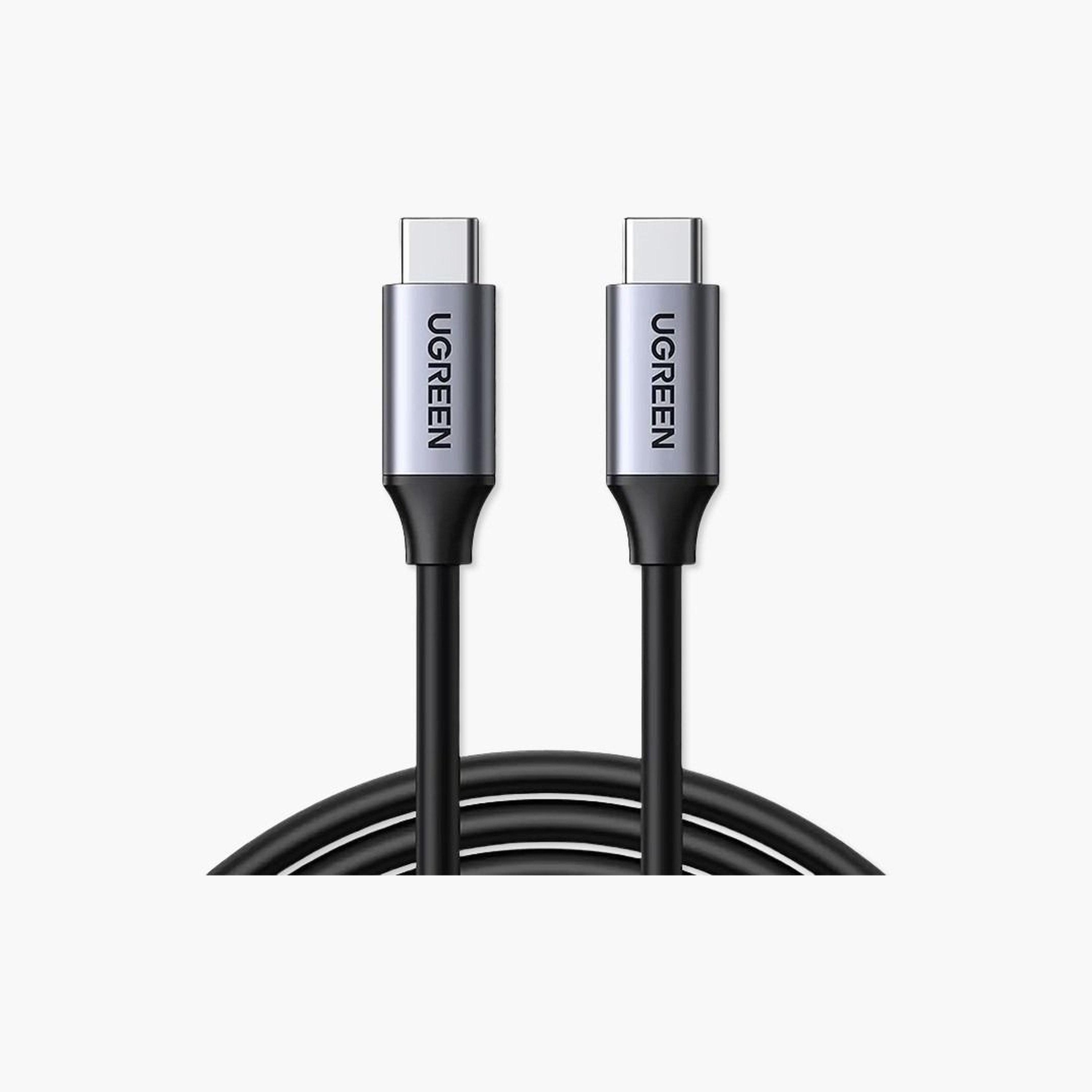 Ugreen Cable Fast Data USB-C to USB-C 5Gbps 1.5m - Grey-electronics-accessories-mobileaccesories-image-1