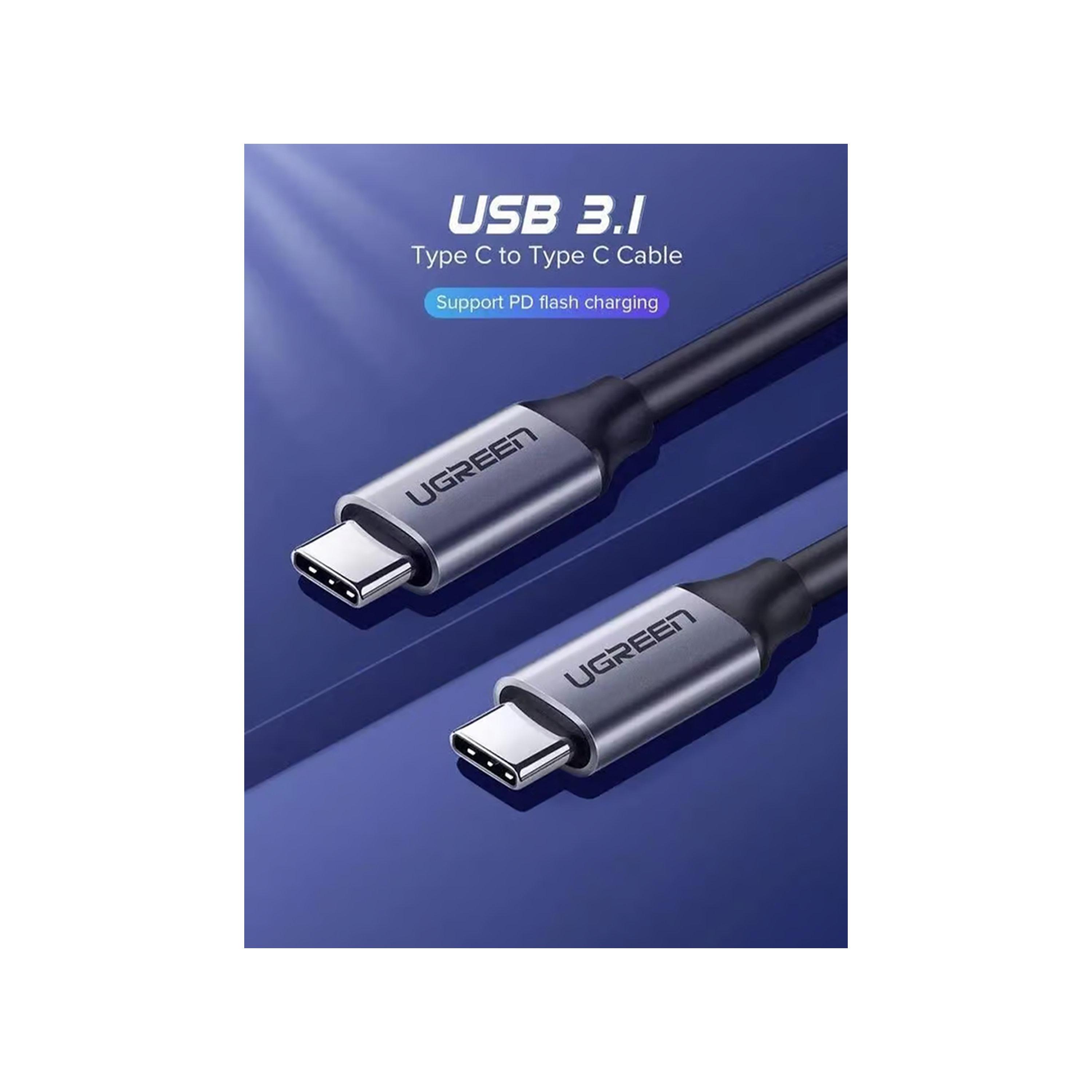 Ugreen Cable Fast Data USB-C to USB-C 5Gbps 1.5m - Grey-electronics-accessories-mobileaccesories-image-2
