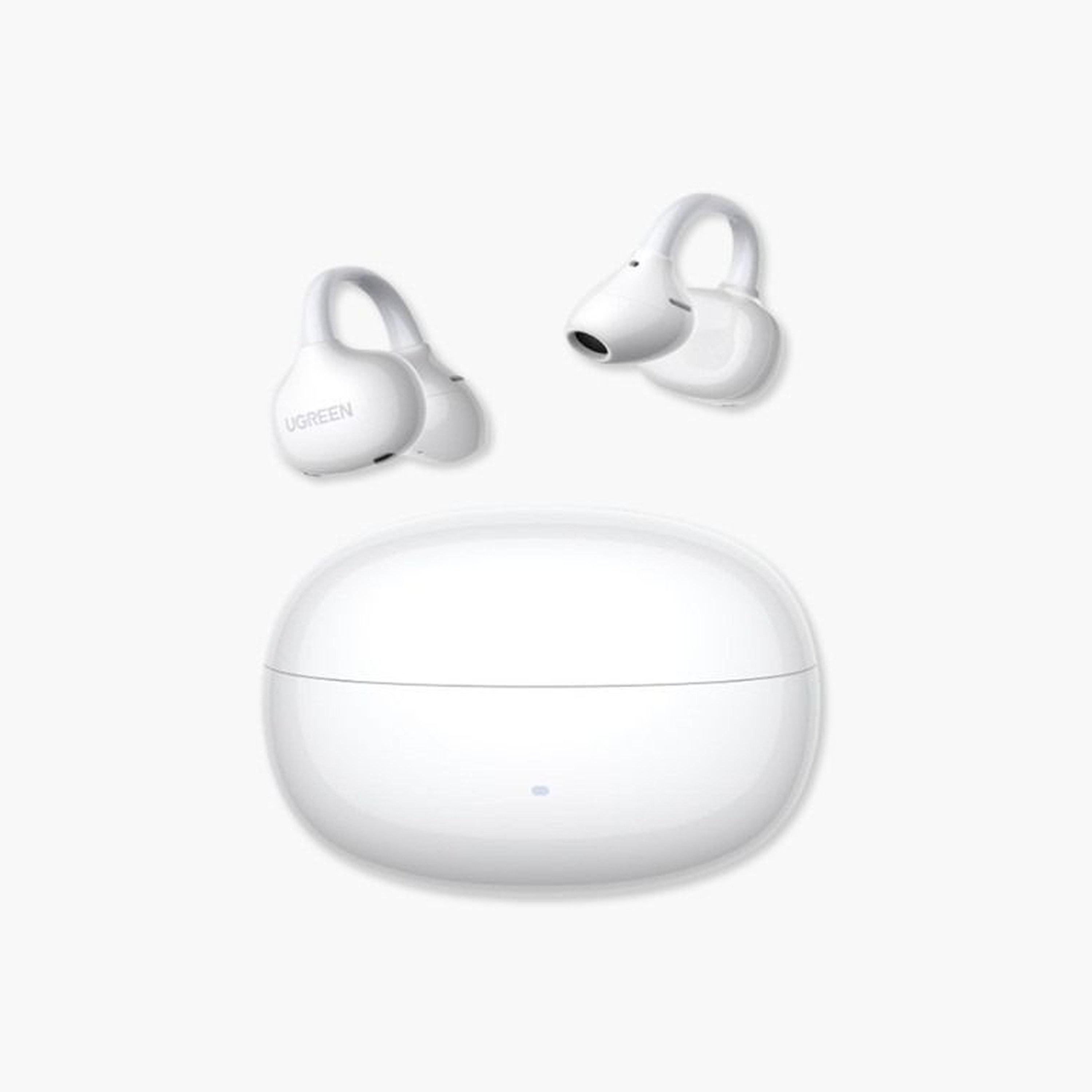 Ugreen ClipBuds Pro Hybrid Active noise-Cancelling Earbuds - White-electronics-headphonesandearphones-image-1