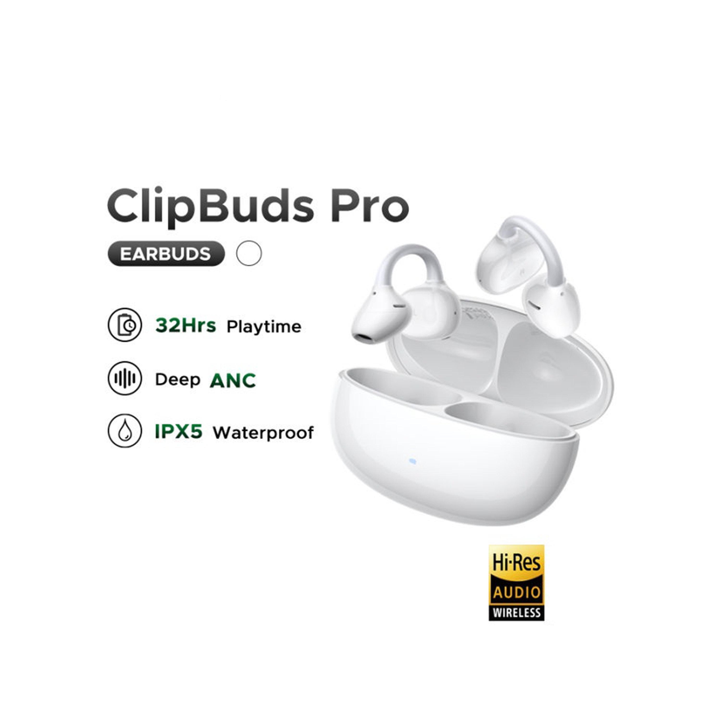 Ugreen ClipBuds Pro Hybrid Active noise-Cancelling Earbuds - White-electronics-headphonesandearphones-image-3