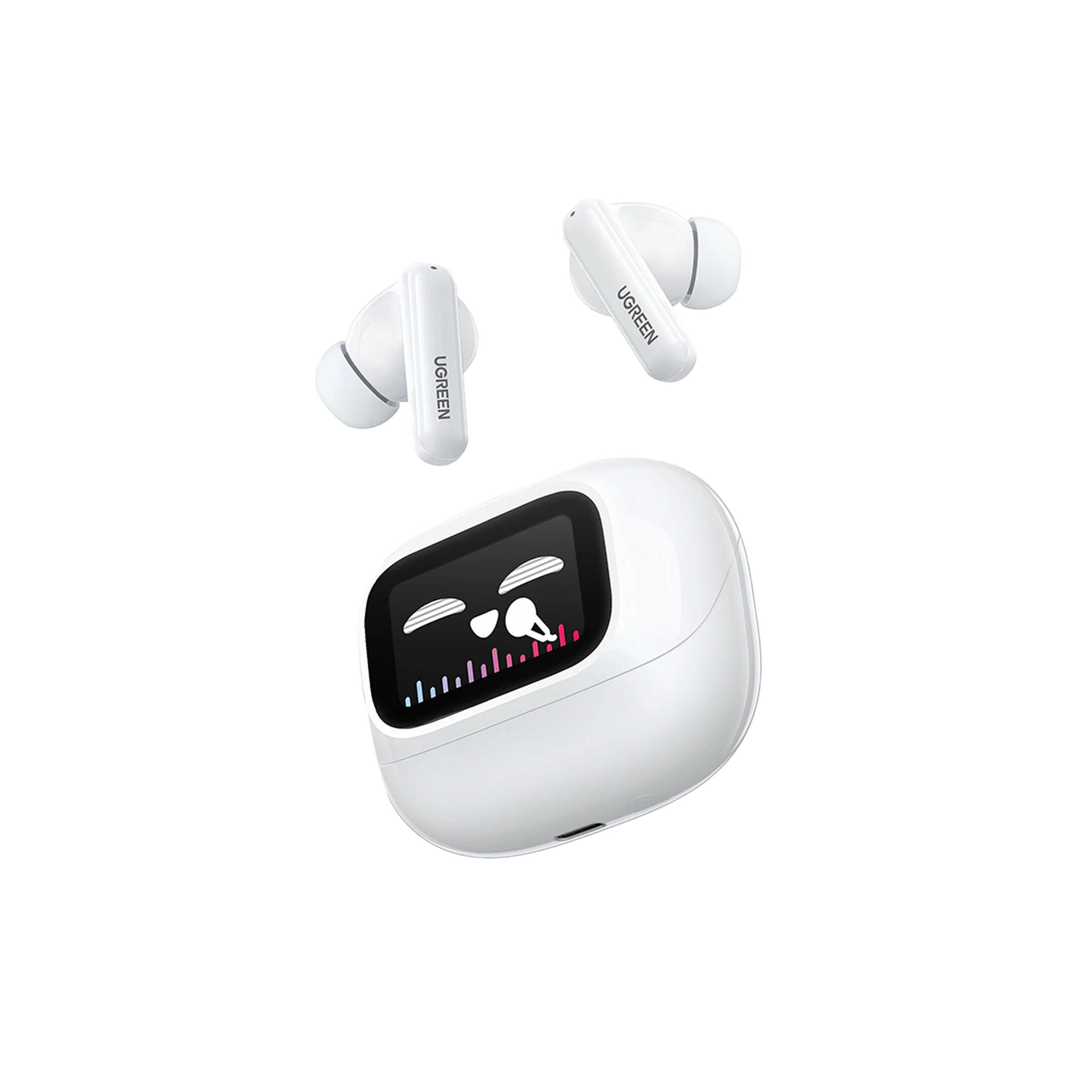 Ugreen EchoBuds T6 Magic Hi-Res Active Noise Cancellation with Touch Screen - White-electronics-headphonesandearphones-image-2