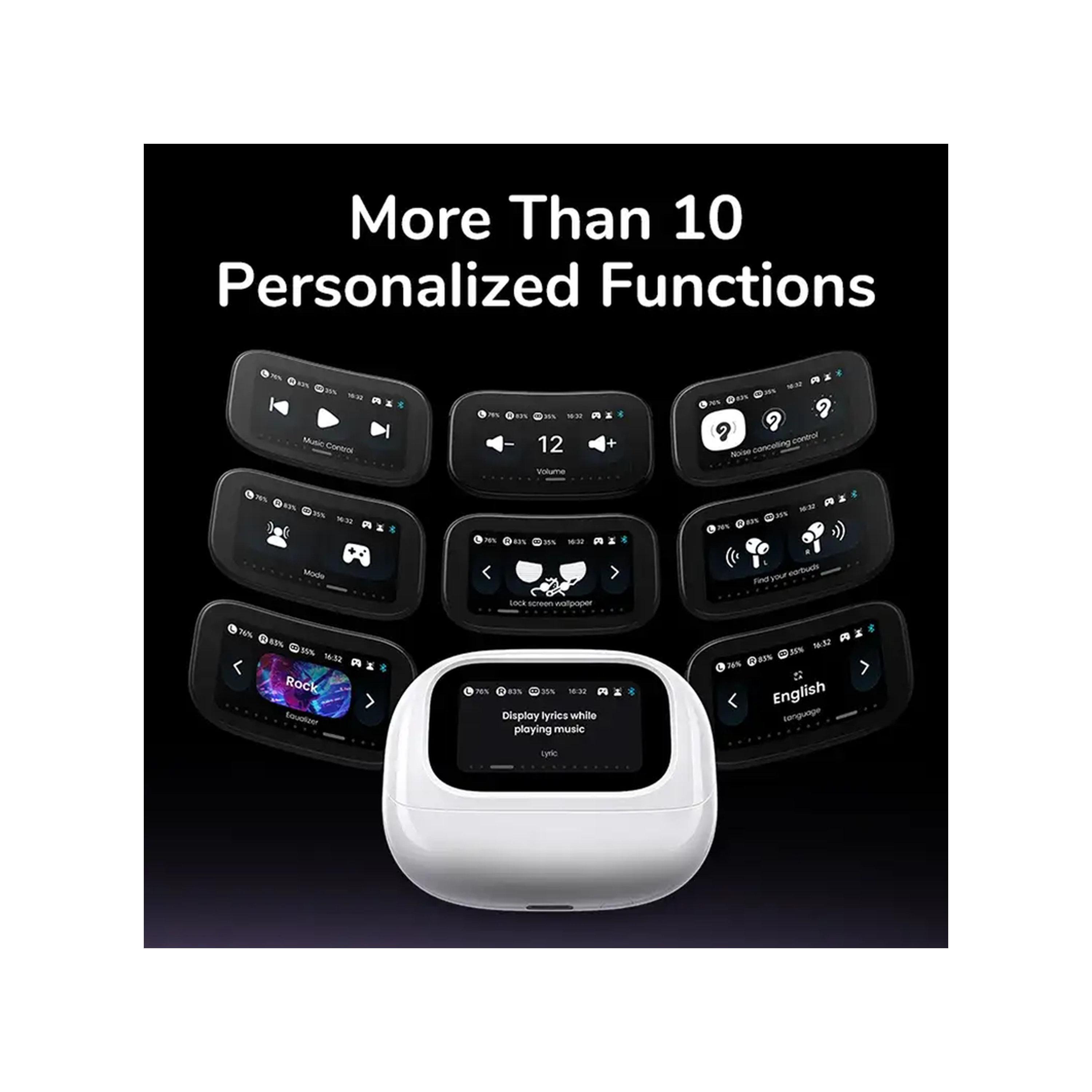 Ugreen EchoBuds T6 Magic Hi-Res Active Noise Cancellation with Touch Screen - White-electronics-headphonesandearphones-image-5
