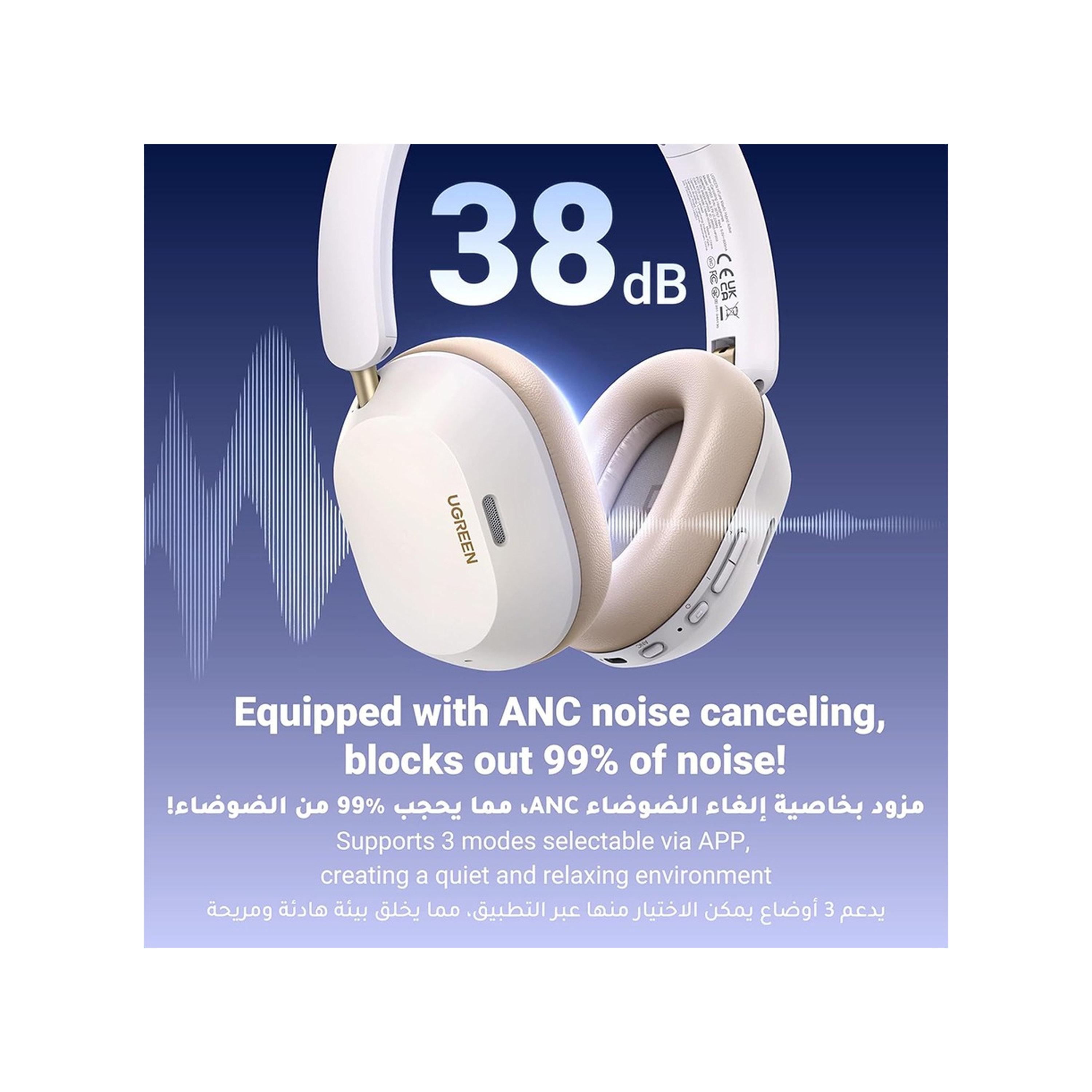 Ugreen Headphones HiTune Max5c Hybrid Active Noise-Cancelling - Light Blue-electronics-headphonesandearphones-image-3