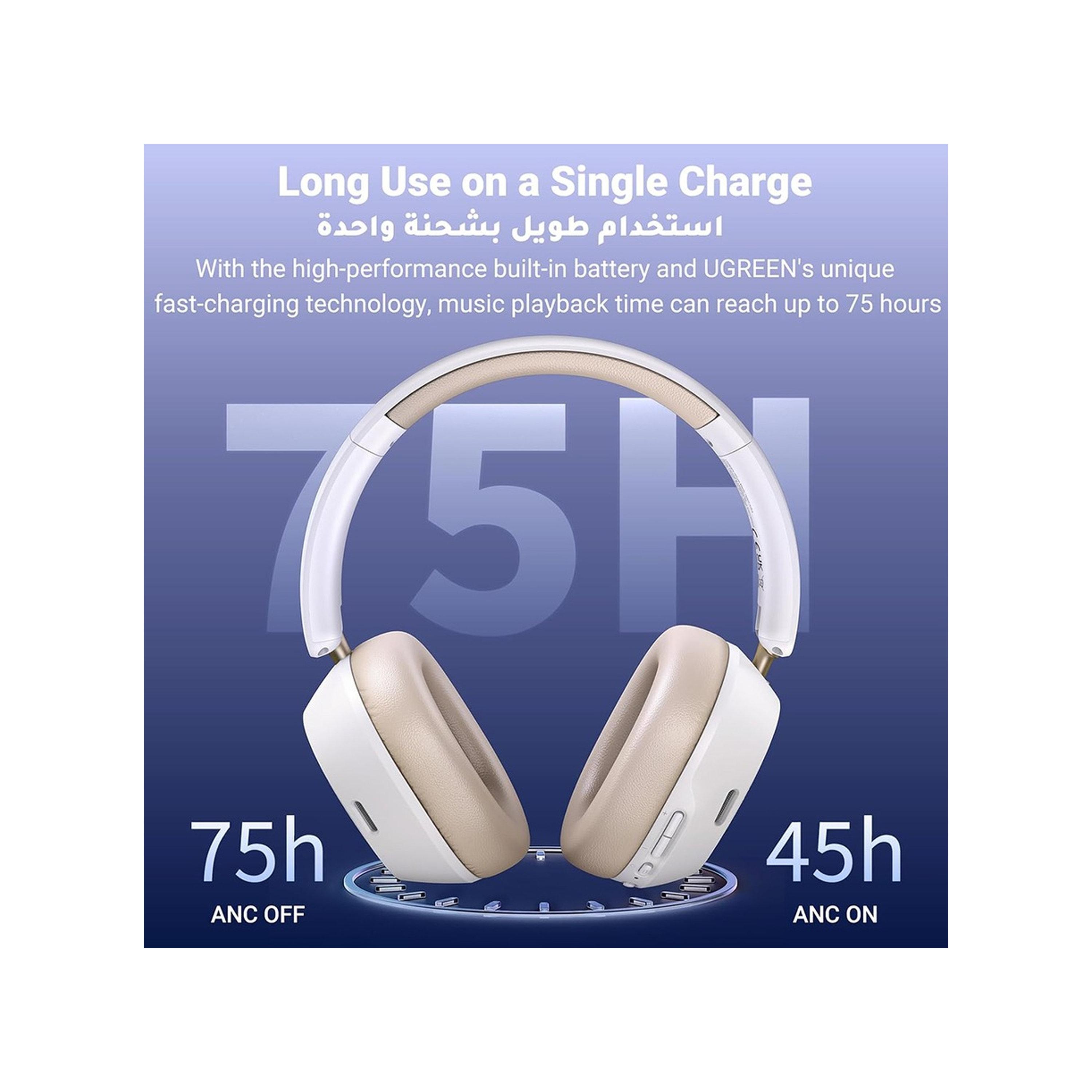 Ugreen Headphones HiTune Max5c Hybrid Active Noise-Cancelling - Light Blue-electronics-headphonesandearphones-image-4