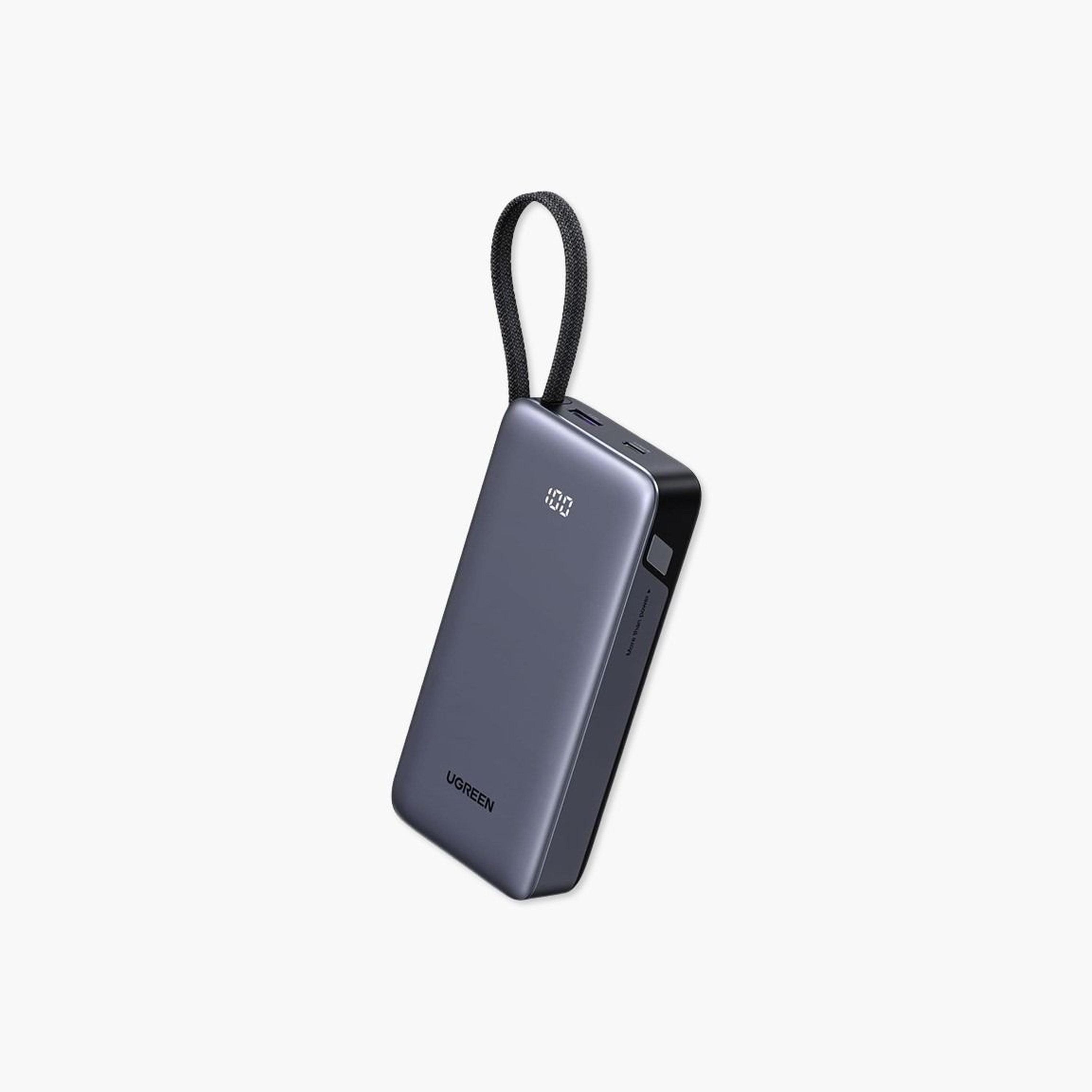 Ugreen Nexode PowerBank Built-in USB-C and USB Port 20000mAh 45W - Grey-electronics-portabledevices-image-1